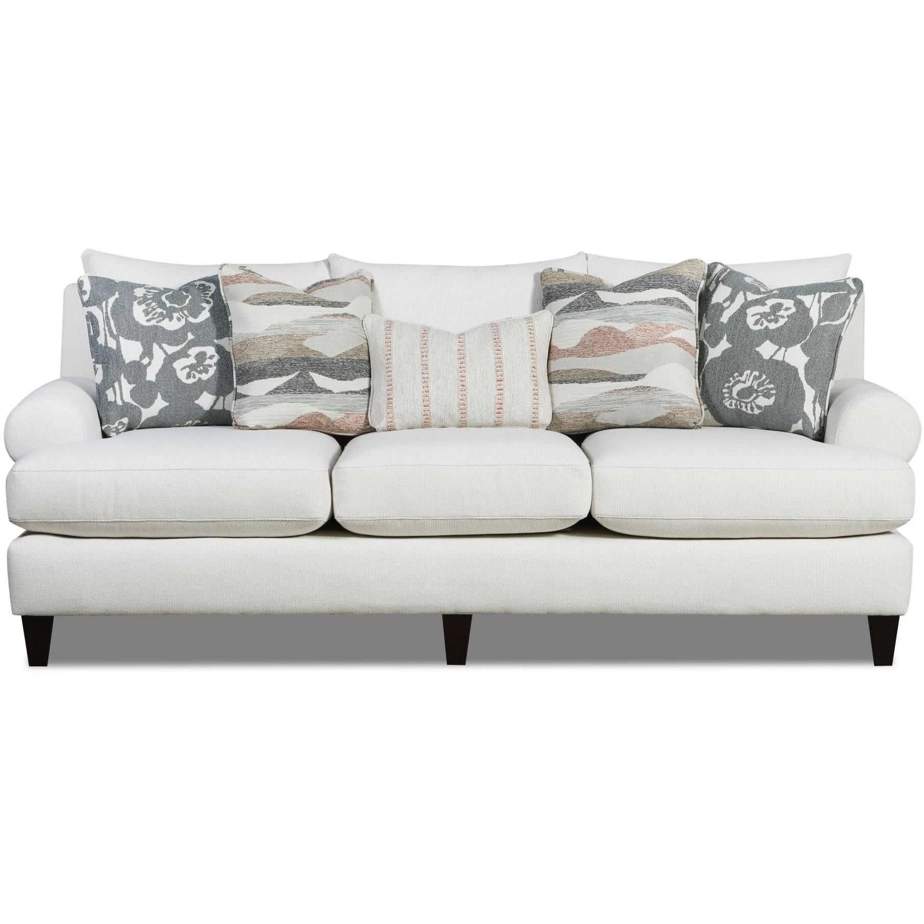 Fusion Furniture Stationary Fabric Sofa 7005-00KP MISSIONARY SALT - Image 1
