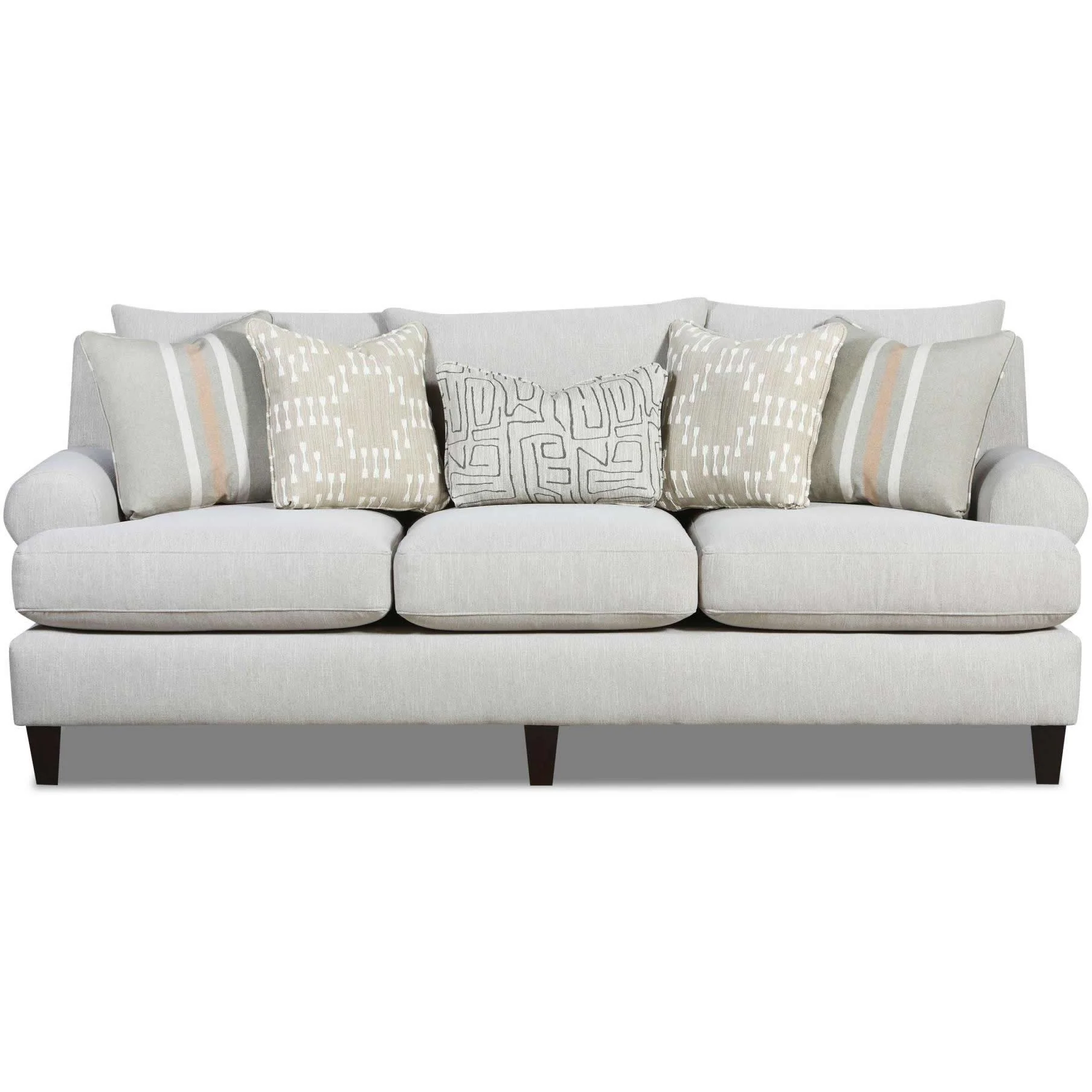 Fusion Furniture Stationary Fabric Sofa 7005-00KP CHARLOTTE PARCHMENT - Image 1