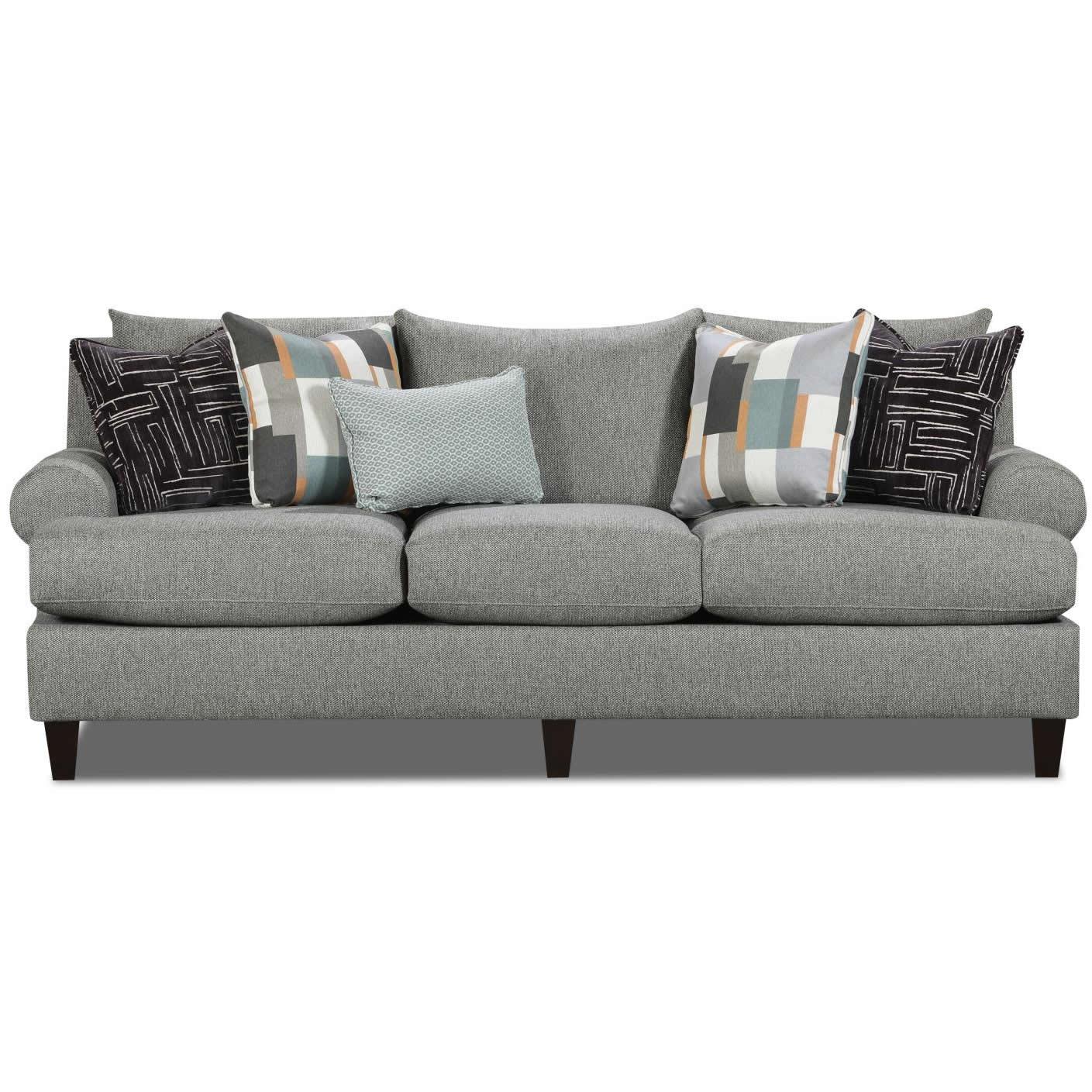 Fusion Furniture Stationary Fabric Sofa 7005-00KP SILVERSMITH QUARTZ - Image 1