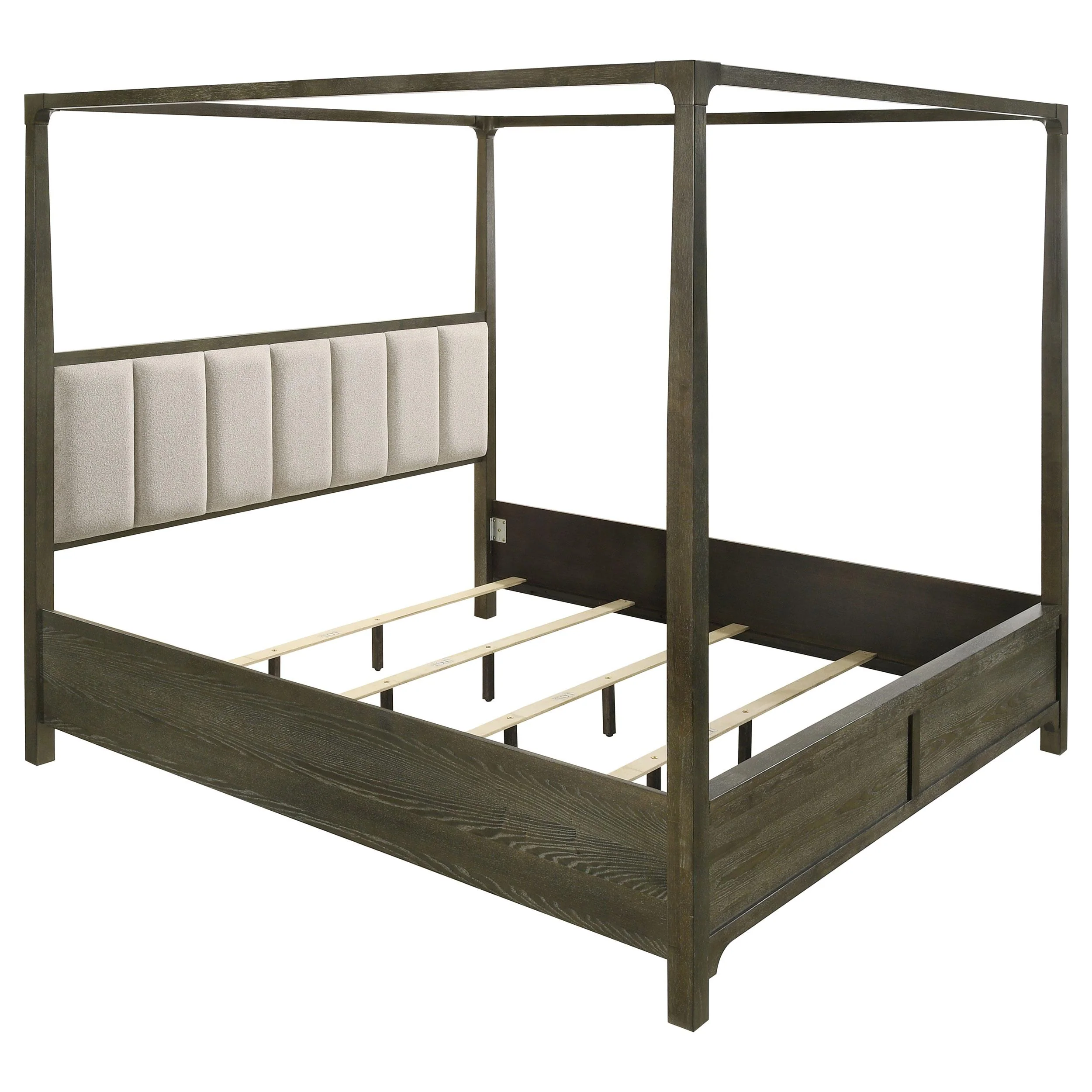Coaster Furniture Gran Park 224931KW California King Four Poster Canopy Bed - Dark Cocoa - Image 3