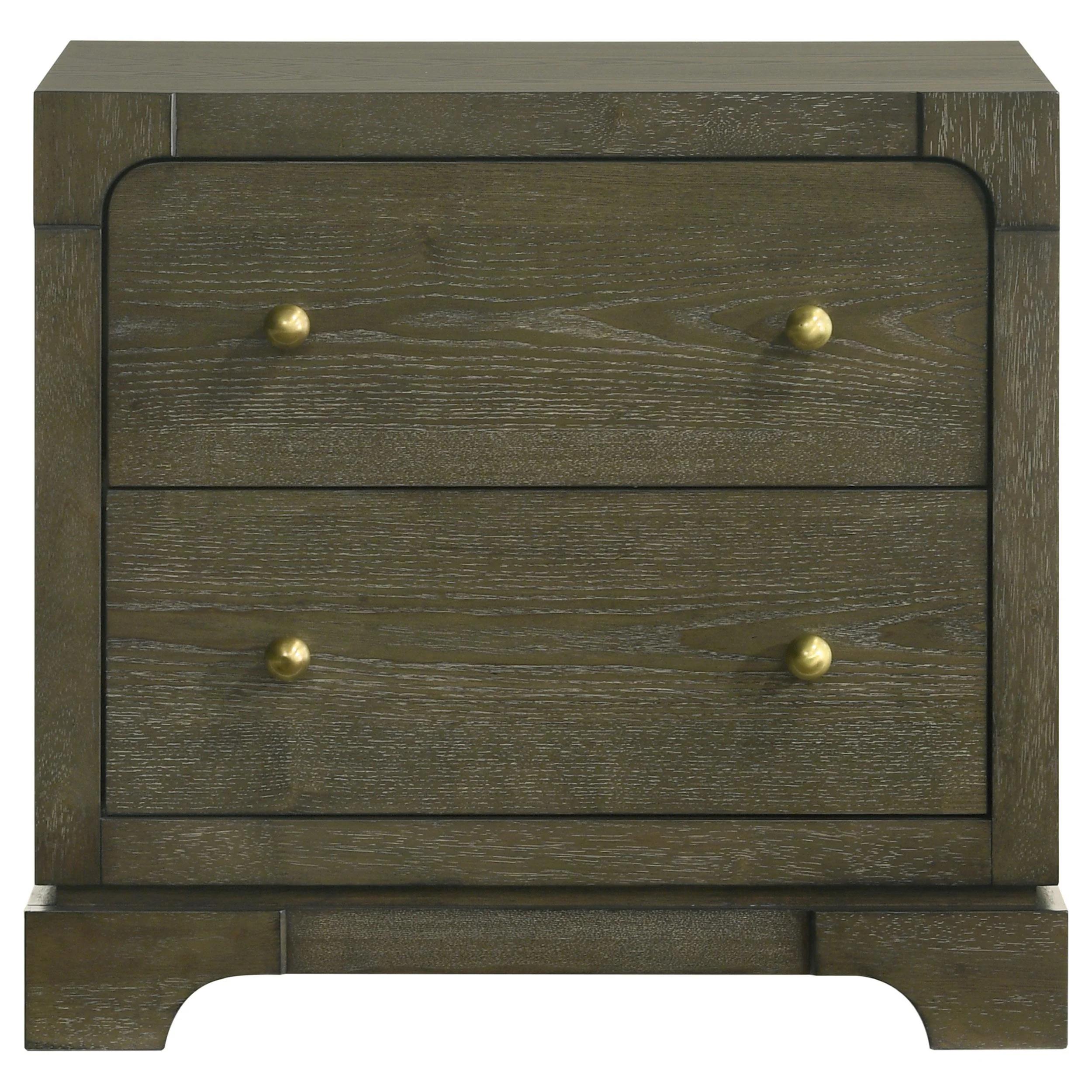 Coaster Furniture Gran Park 224932 2-Drawer Nightstand Bedside Table - Dark Cocoa - Image 3