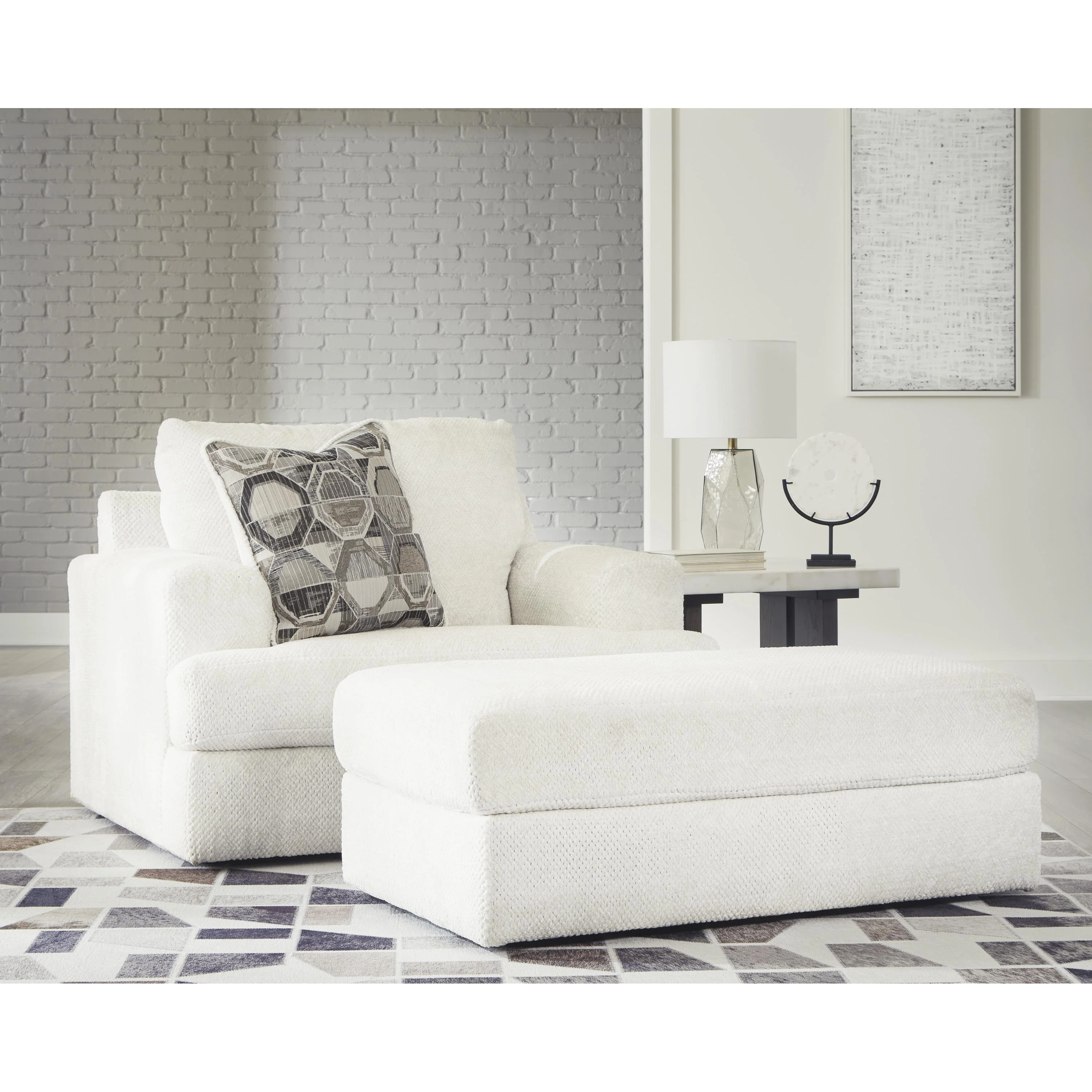 Signature Design by Ashley Karinne 31403U3 Oversized Chair and Ottoman - Image 1