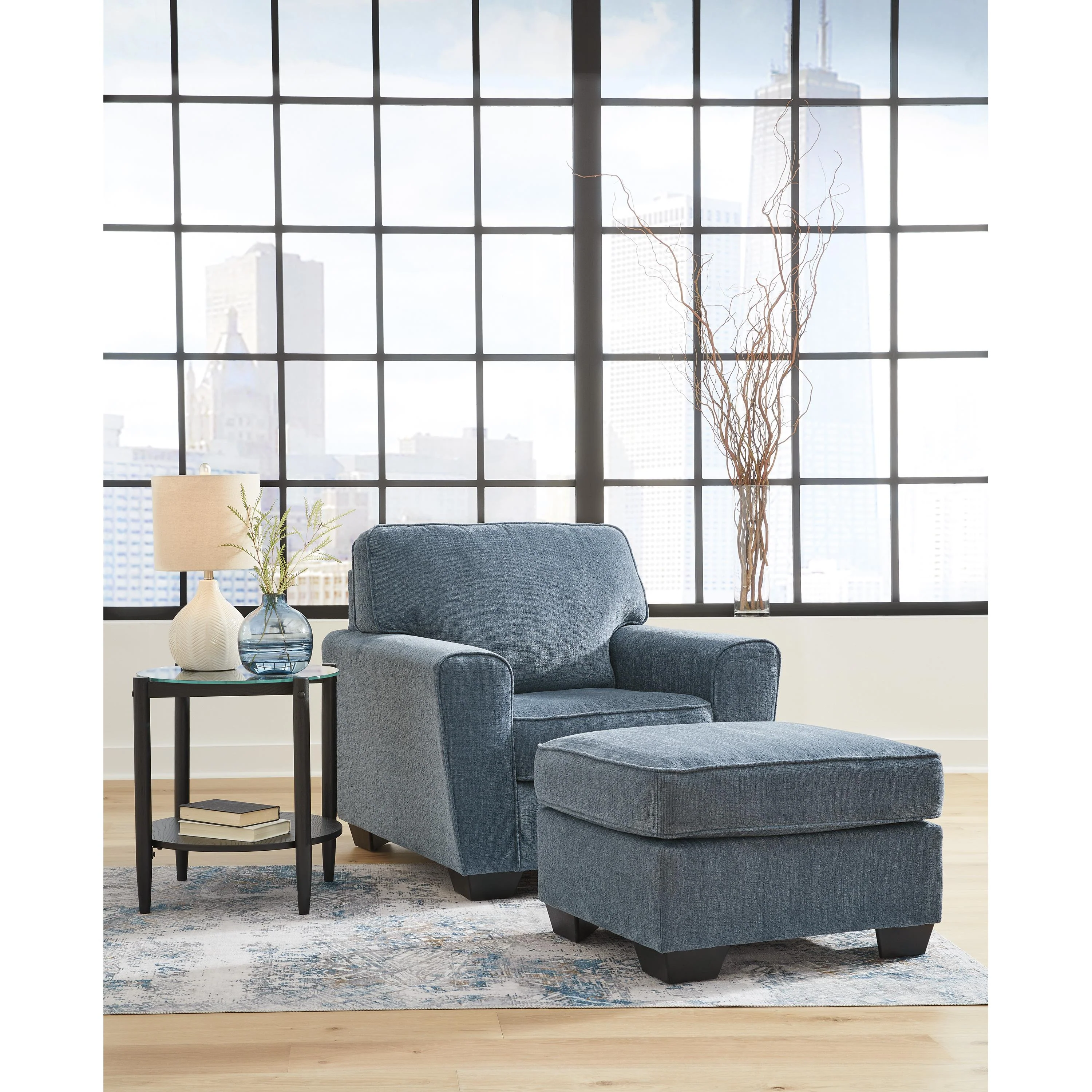 Signature Design by Ashley Cashton 40605U2 Chair and Ottoman - Image 1