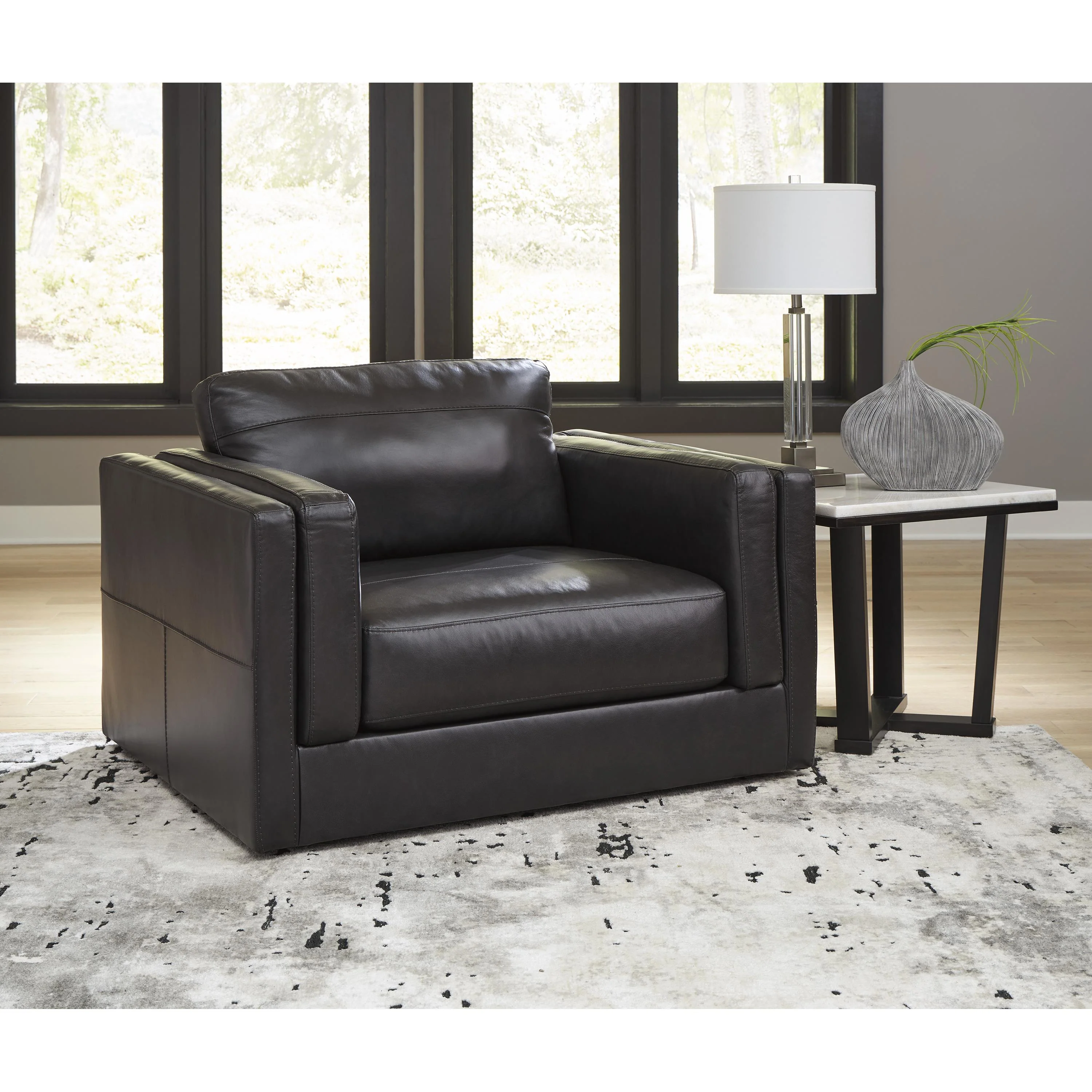 Signature Design by Ashley Amiata 57405U3 Oversized Chair and Ottoman - Image 2