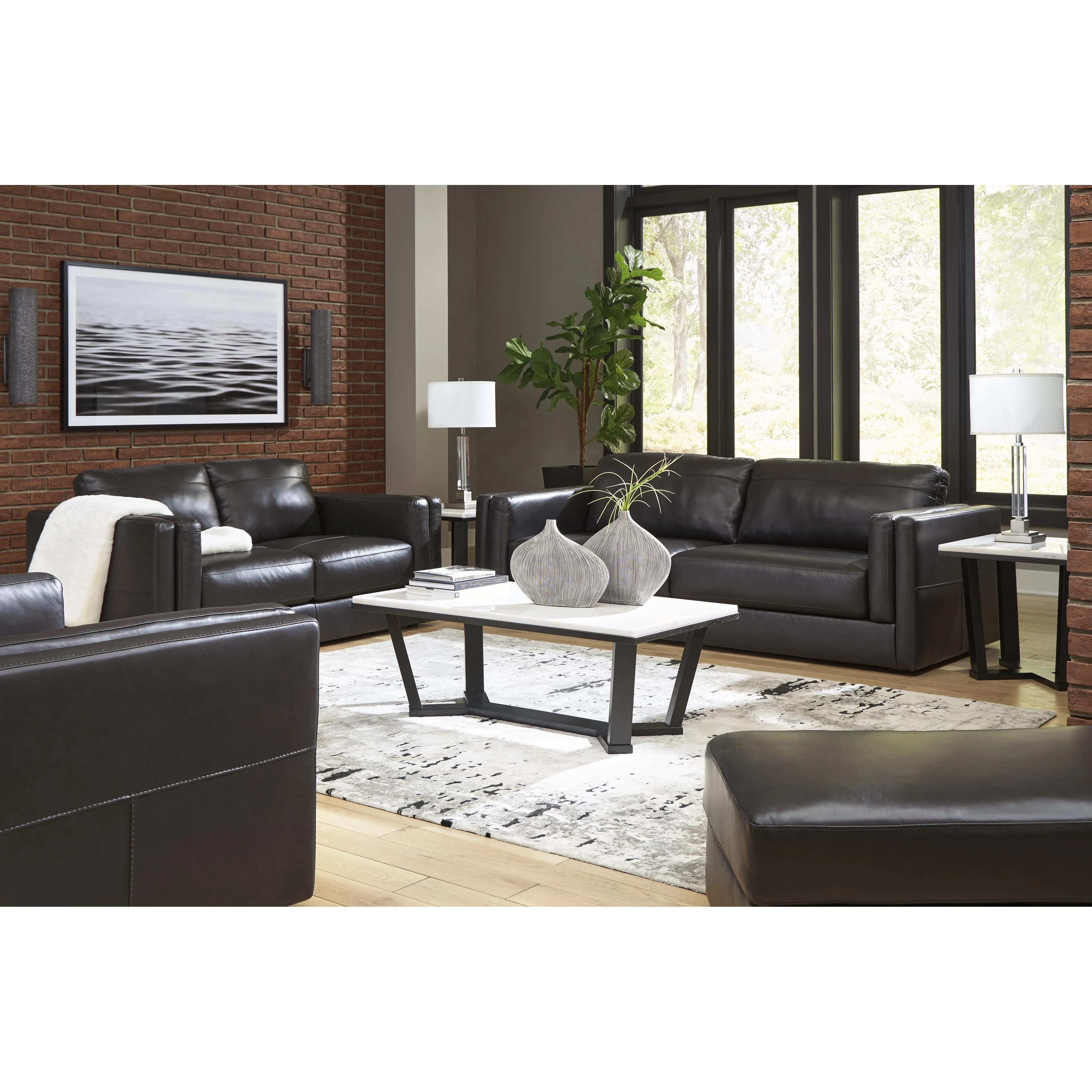Signature Design by Ashley Amiata 57405U3 Oversized Chair and Ottoman - Image 3