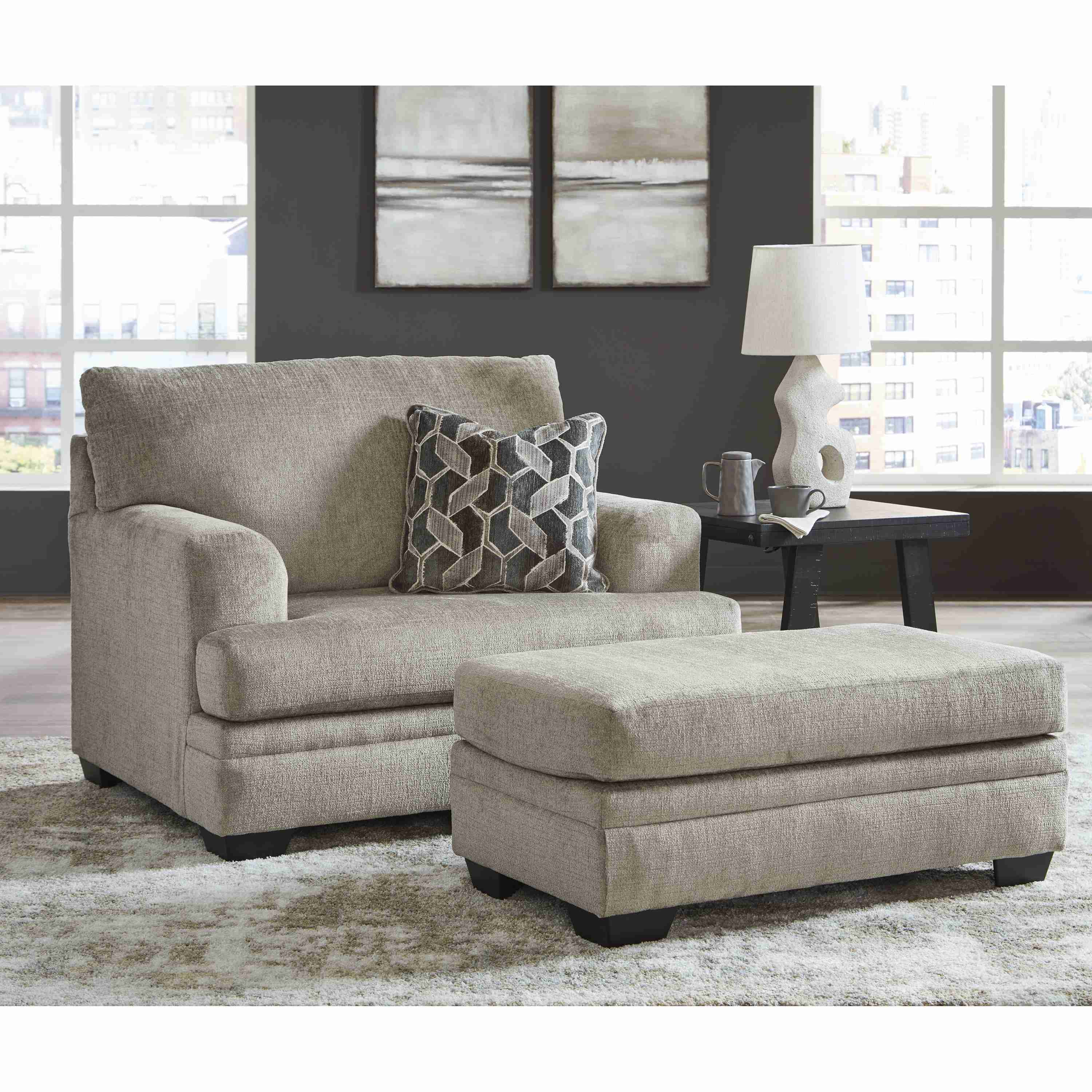 Signature Design by Ashley Stonemeade 59504U2 Oversized Chair and Ottoman - Image 1