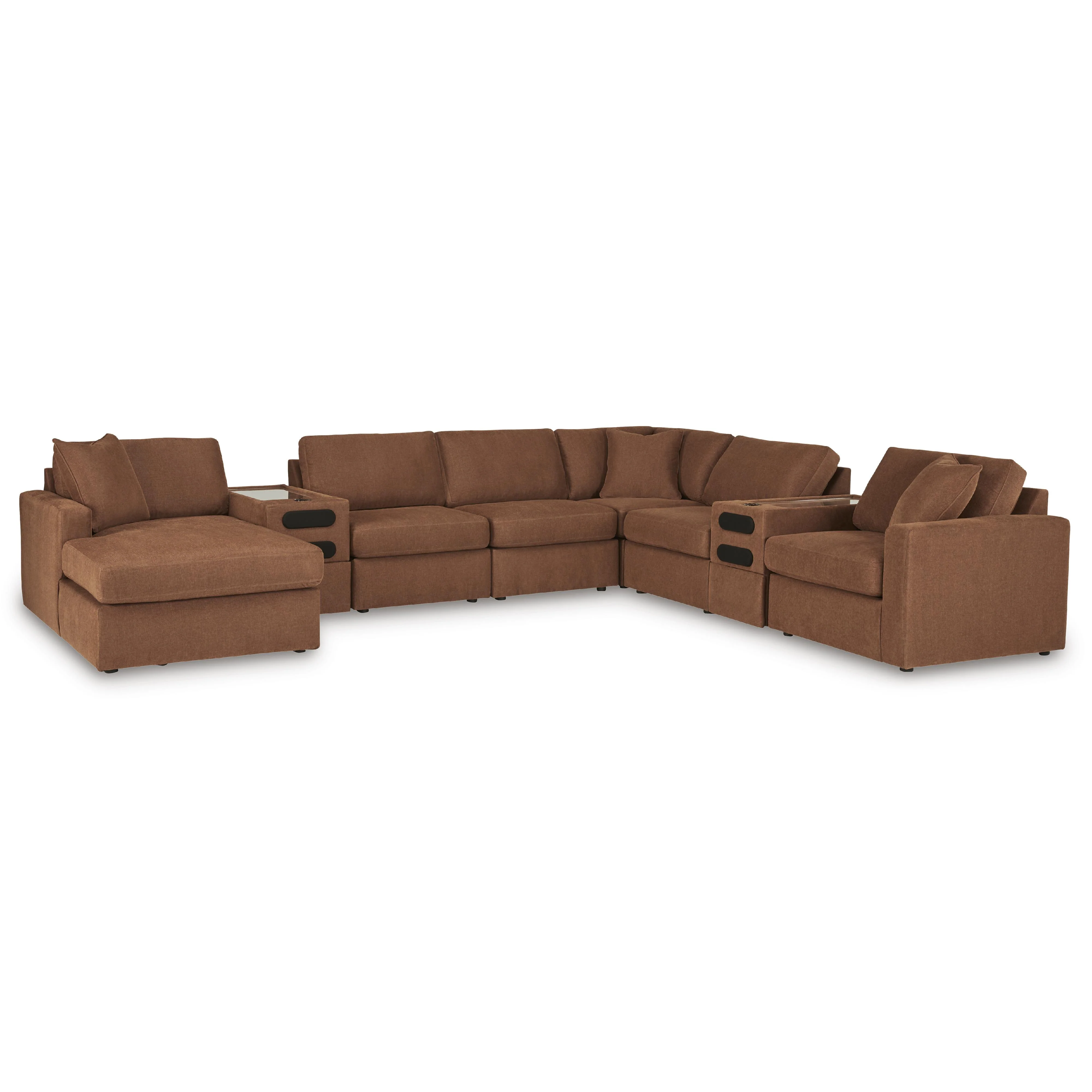 Signature Design by Ashley Modmax 92102S47 8 pc Sectional with Chaise and Audio Consoles - Image 1