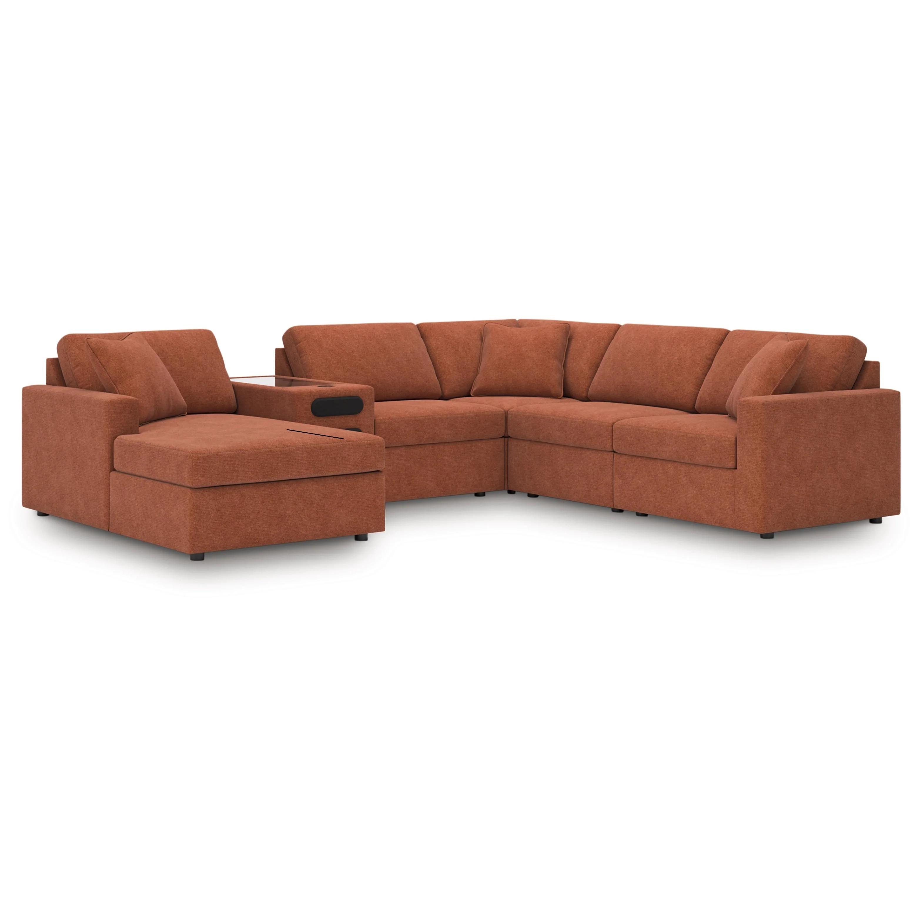Signature Design by Ashley Modmax 92102S50 6 pc Sectional with Audio System and Chaise - Image 1
