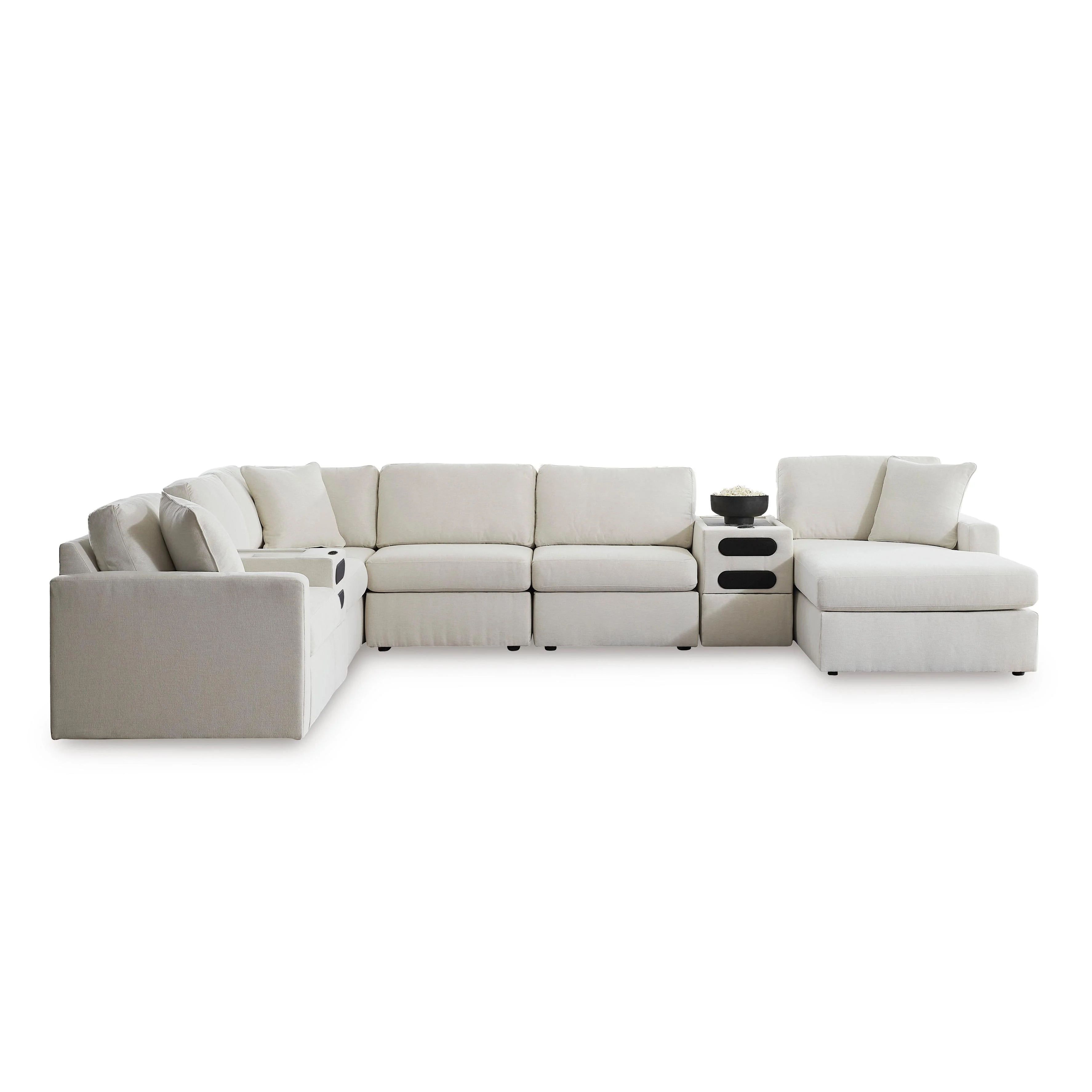 Signature Design by Ashley Modmax 92103S47 8 pc Sectional with Chaise and Audio Consoles - Image 1