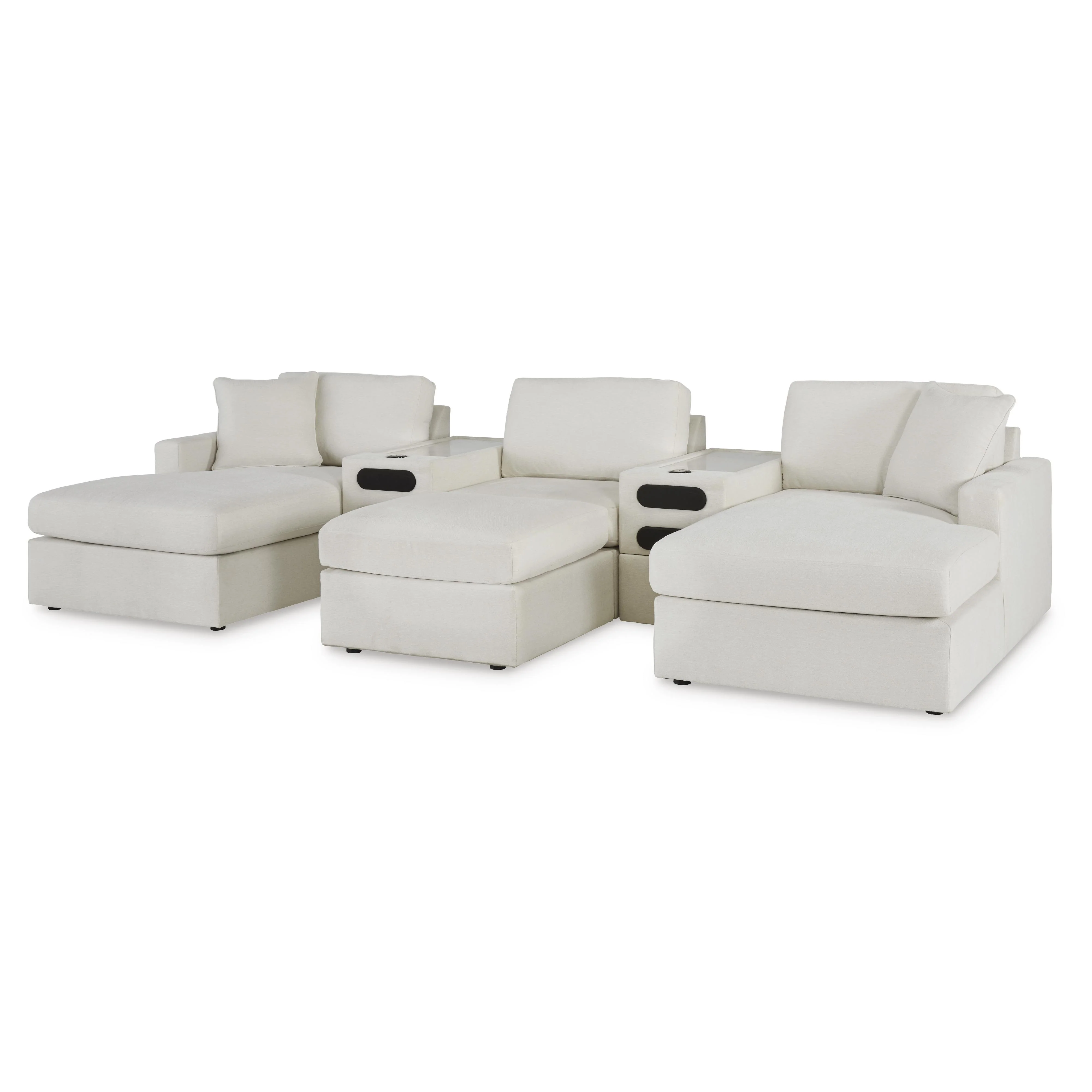 Signature Design by Ashley Modmax 92103S49 5 pc Double Chaise with Audio Consoles - Image 1