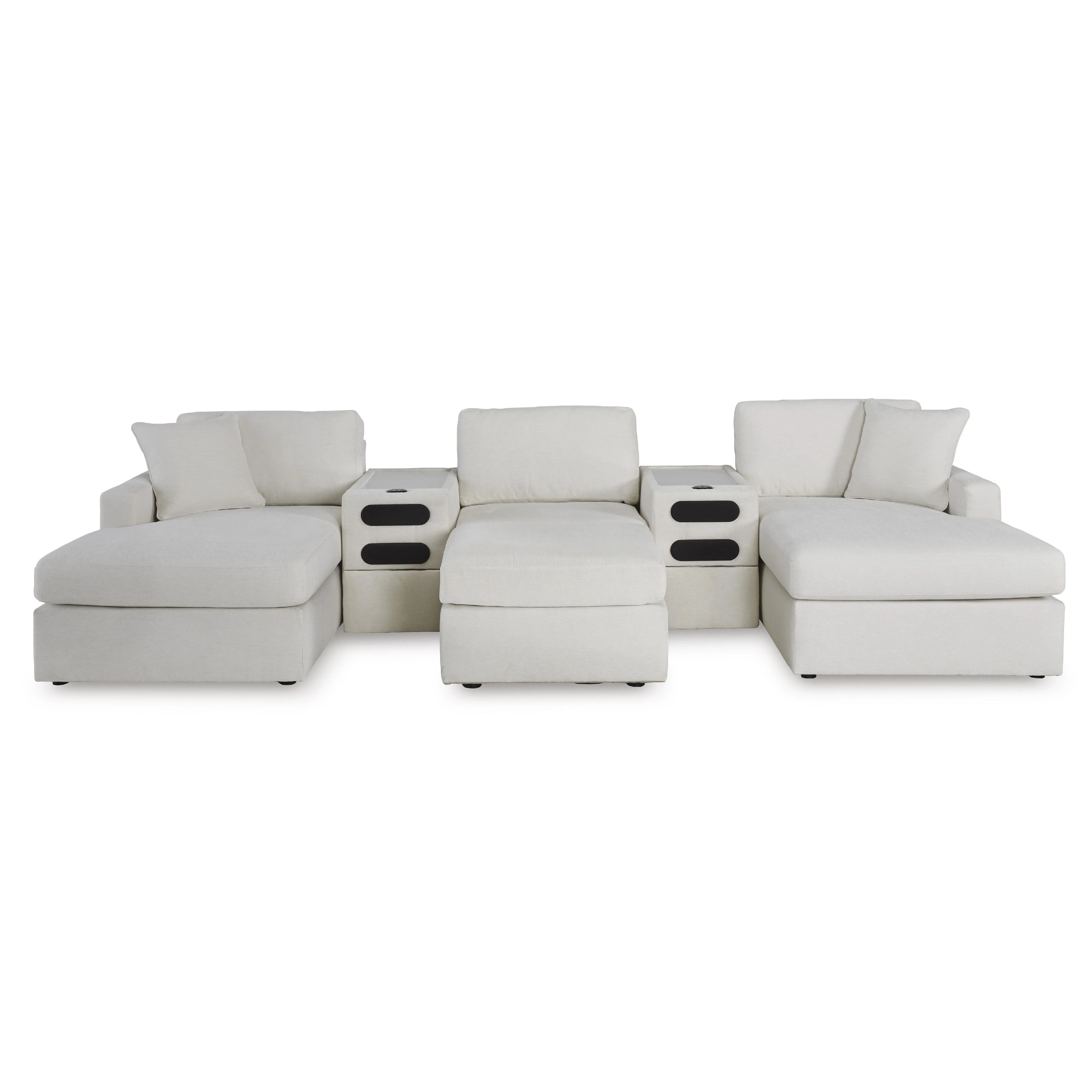 Signature Design by Ashley Modmax 92103S49 5 pc Double Chaise with Audio Consoles - Image 2