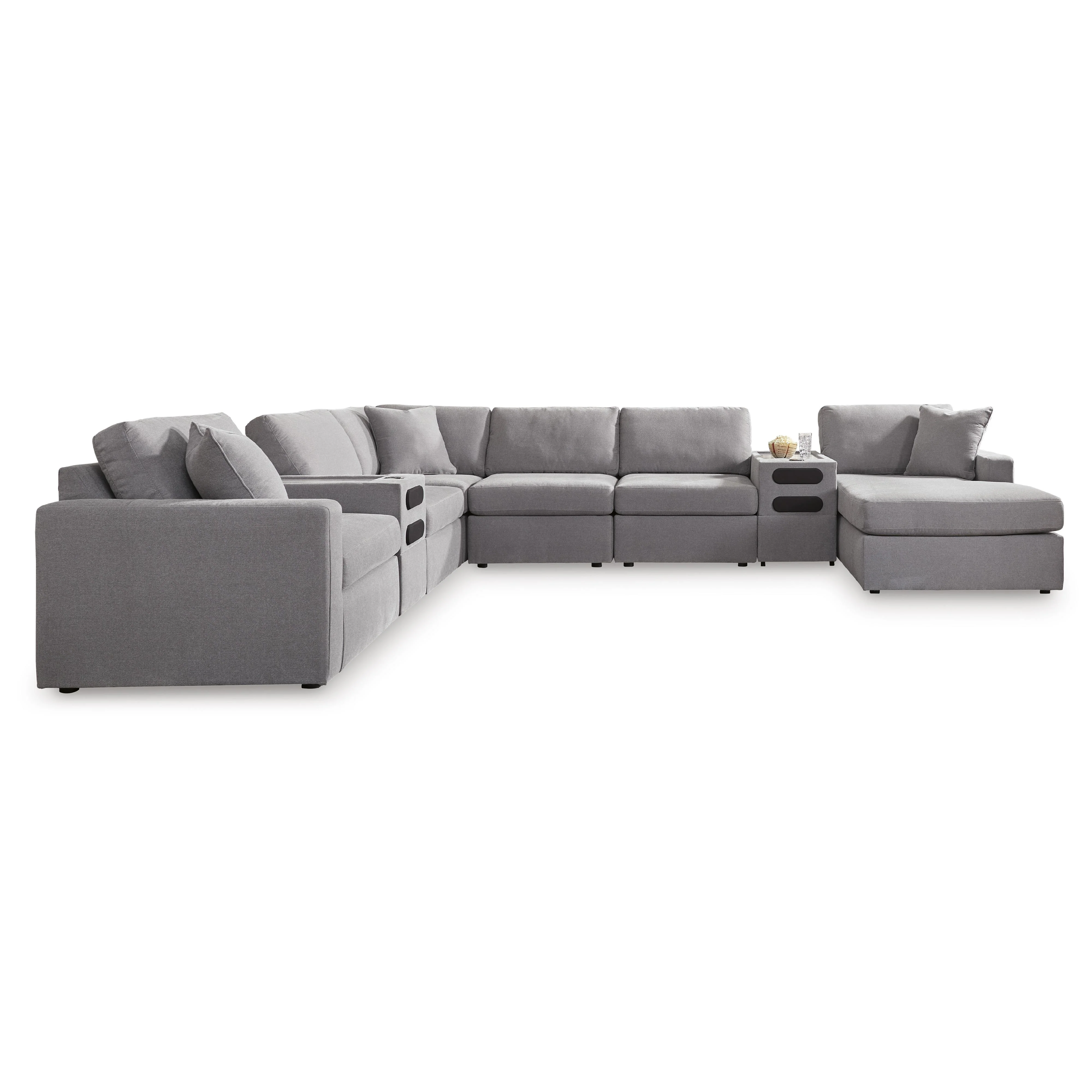 Signature Design by Ashley Modmax 92104S48 8 pc Sectional with Audio System and Chaise - Image 1