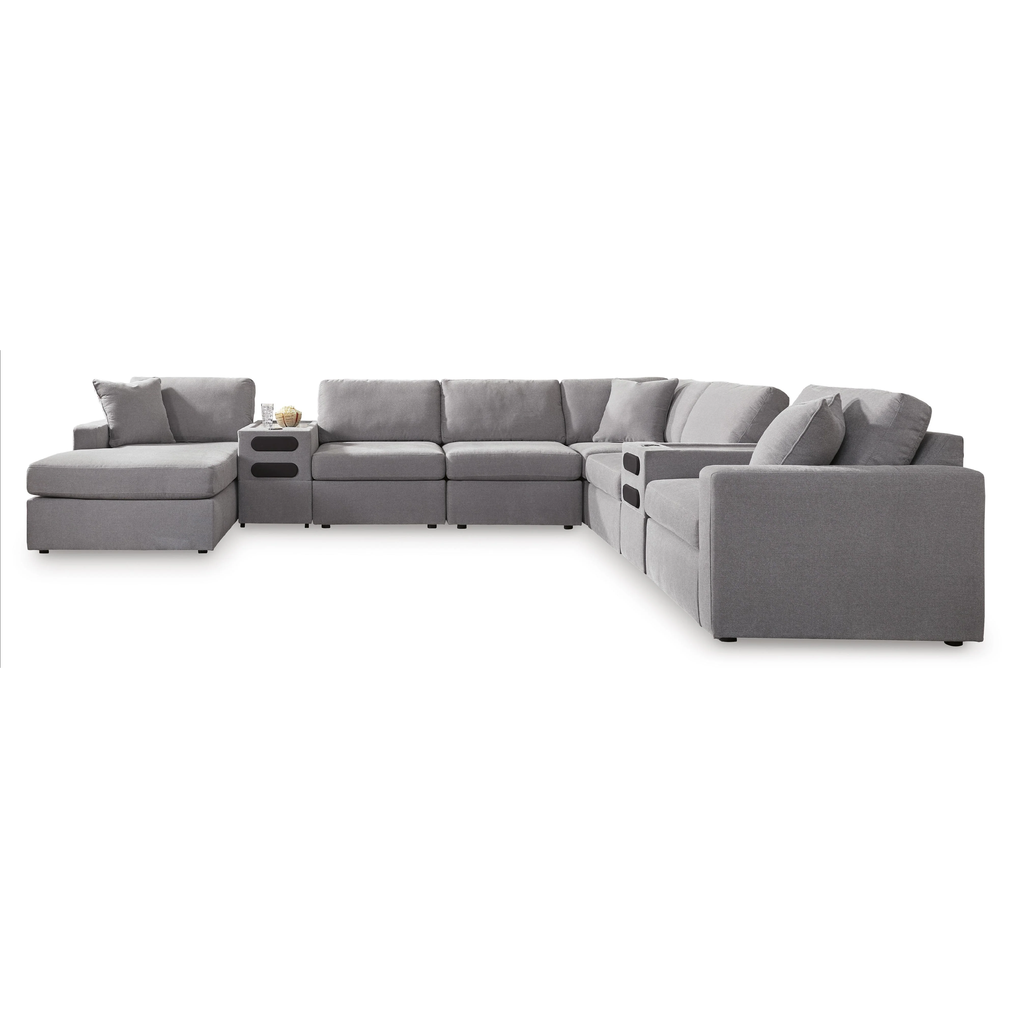 Signature Design by Ashley Modmax 92104S49 8 pc Sectional with Audio System and Chaise - Image 1