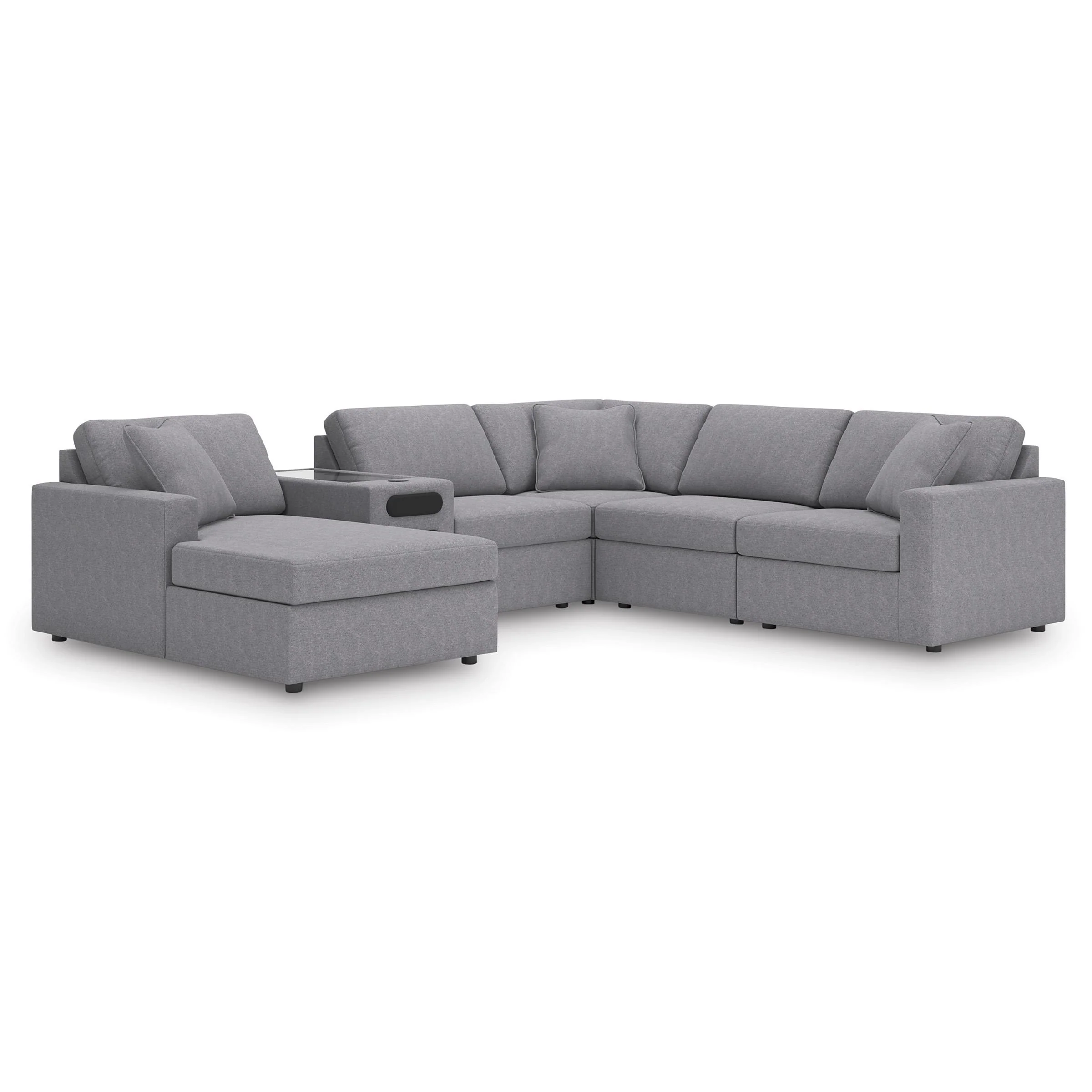 Signature Design by Ashley Modmax 92104S50 6 pc Sectional with Audio System and Chaise - Image 1