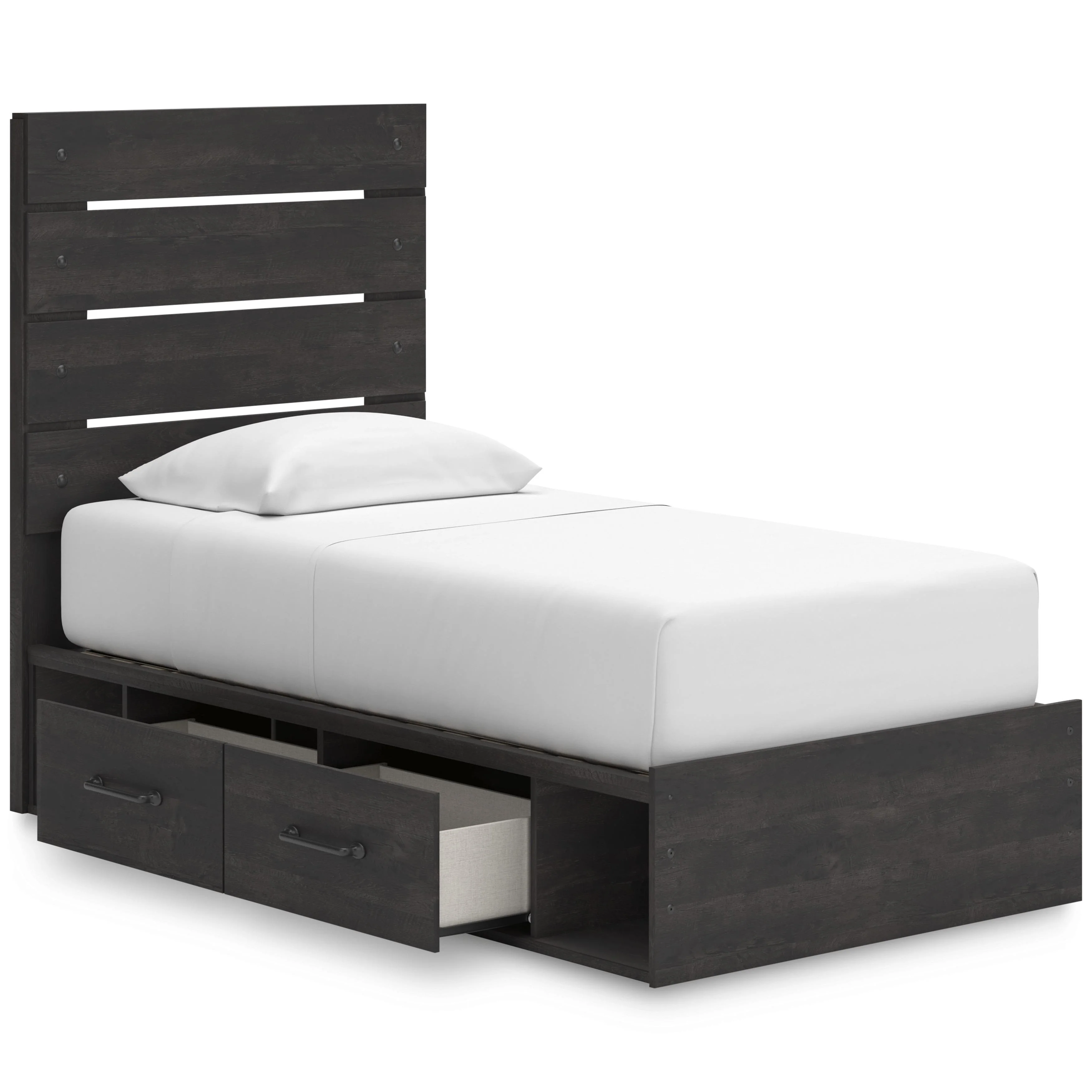 Signature Design by Ashley Hollivern PCB2108B18 Twin Panel Bed with Storage - Image 2