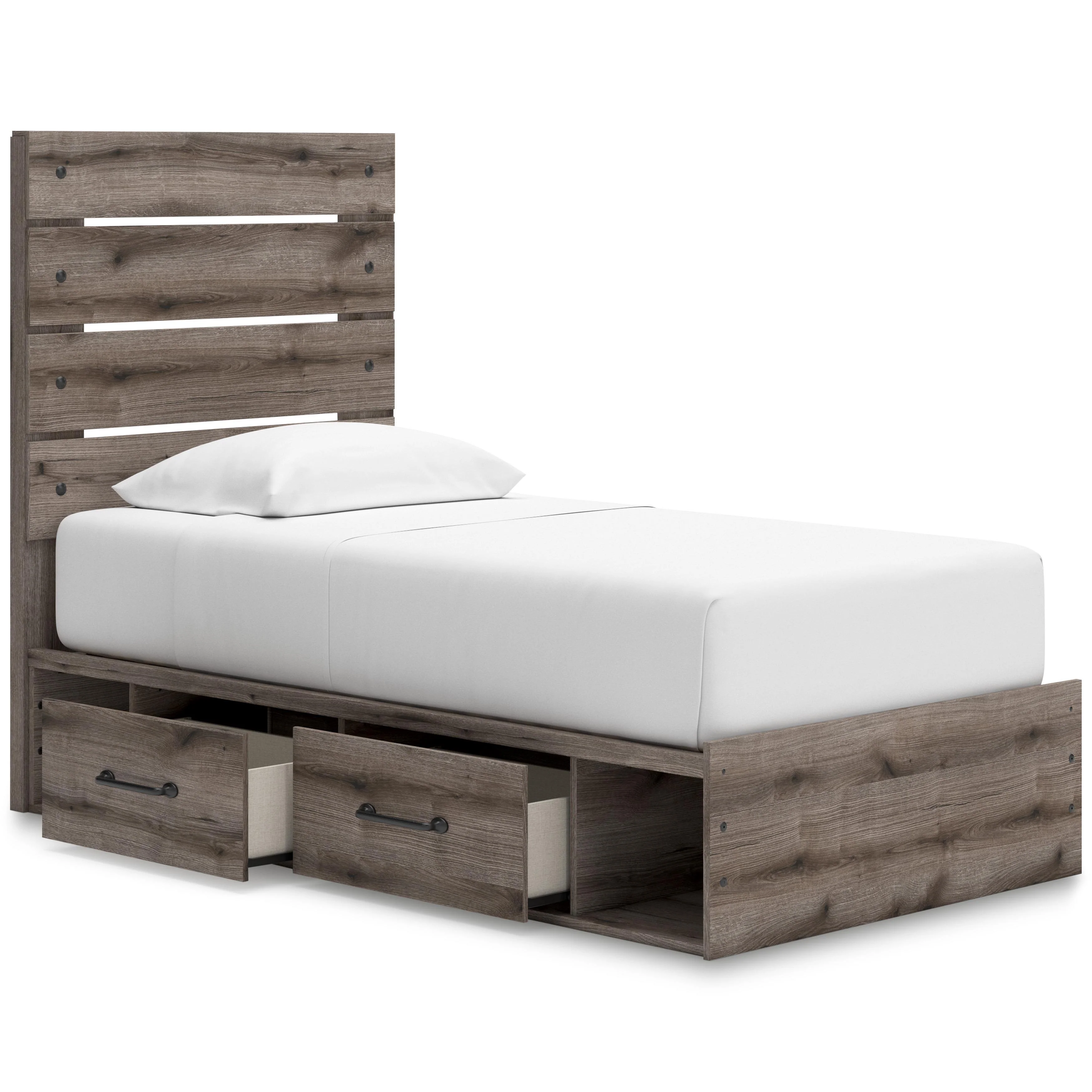 Signature Design by Ashley Graystorm PCB2405B19 Twin Panel Bed with Storage - Image 2
