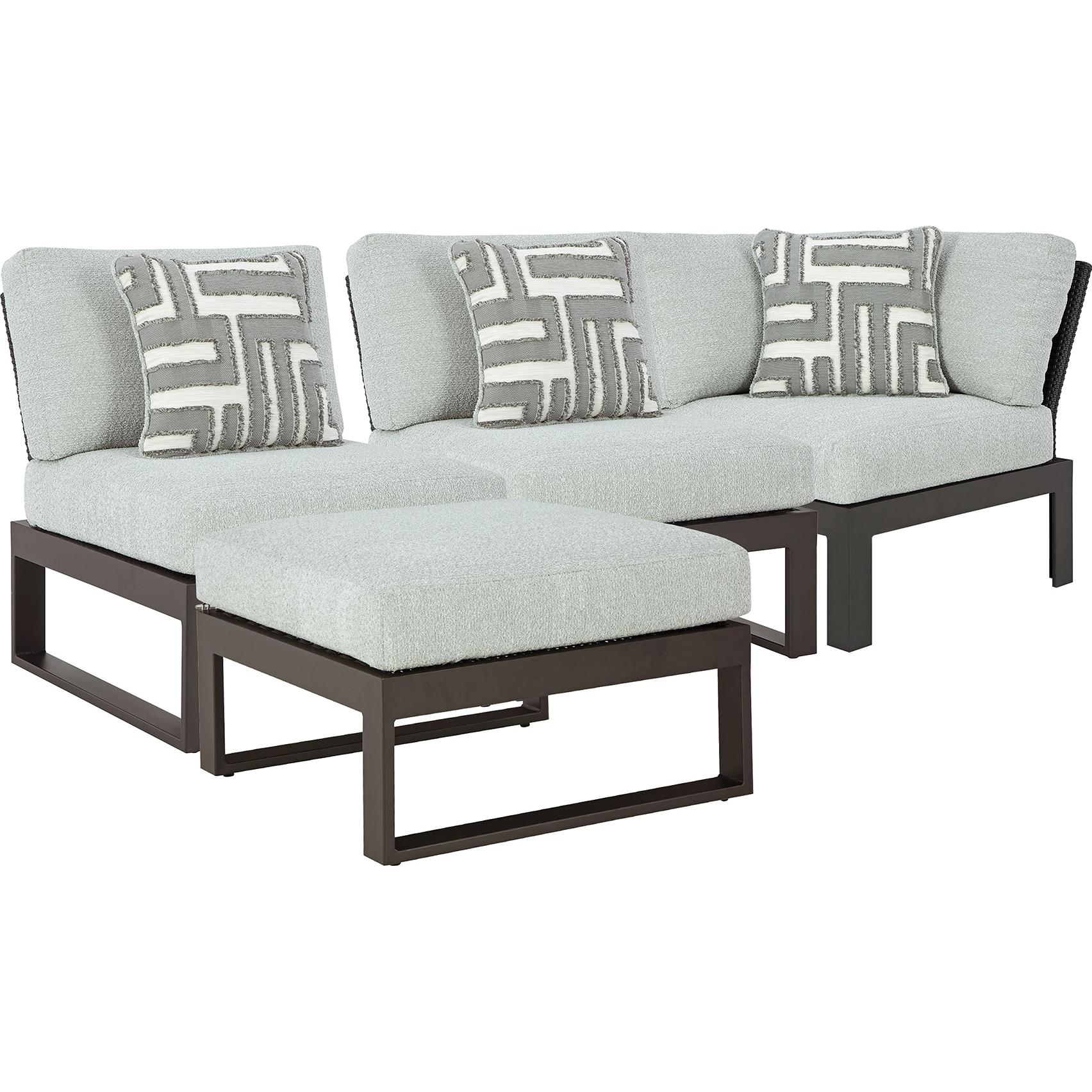 Signature Design by Ashley Beachloft P490P7 4 pc Outdoor Sectional - Image 1