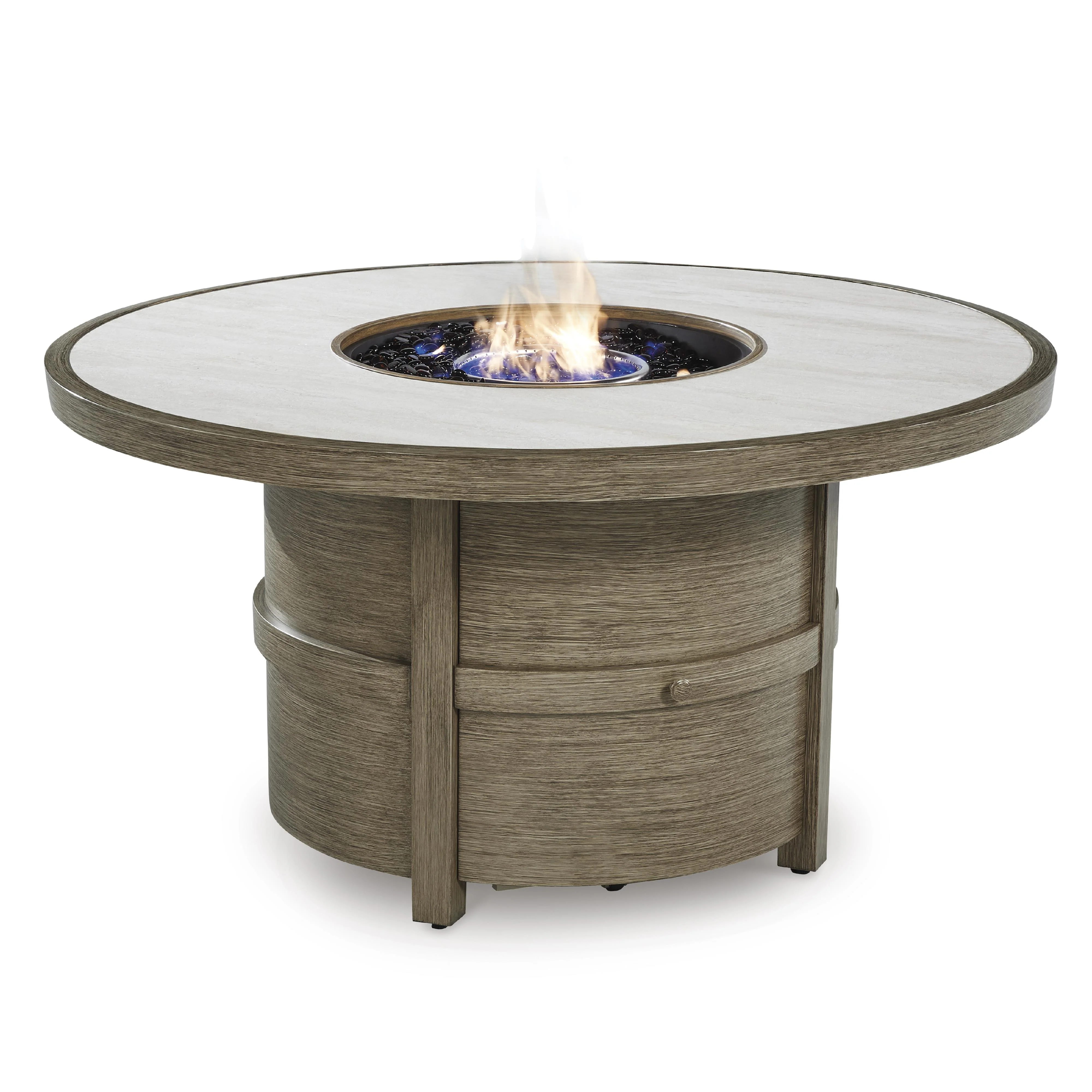 Signature Design by Ashley Rainier Ranch P701-776 Round Fire Pit Table - Image 2
