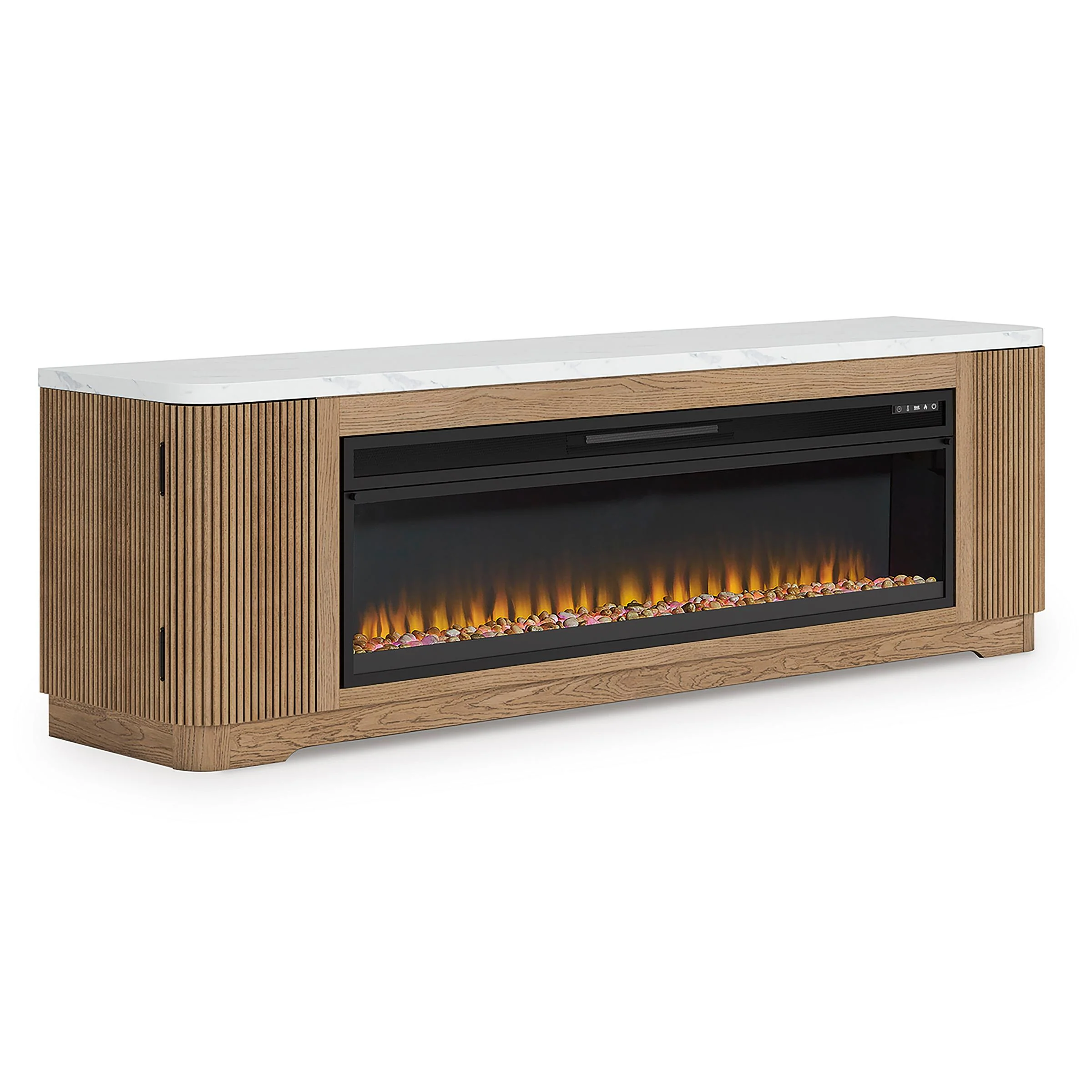 Signature Design by Ashley Camdill W808W1 80" TV Stand with Electric Fireplace - Image 2