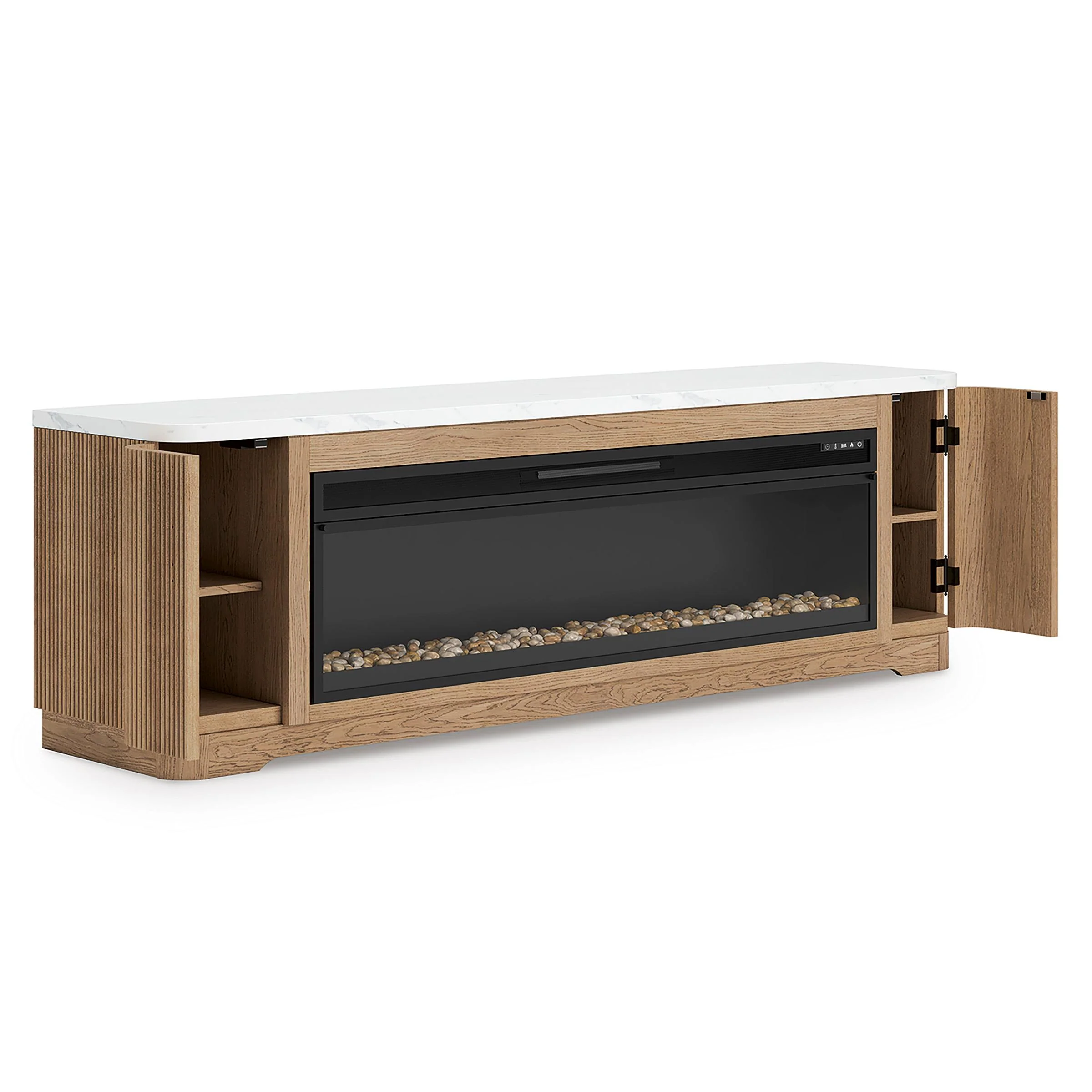 Signature Design by Ashley Camdill W808W1 80" TV Stand with Electric Fireplace - Image 3