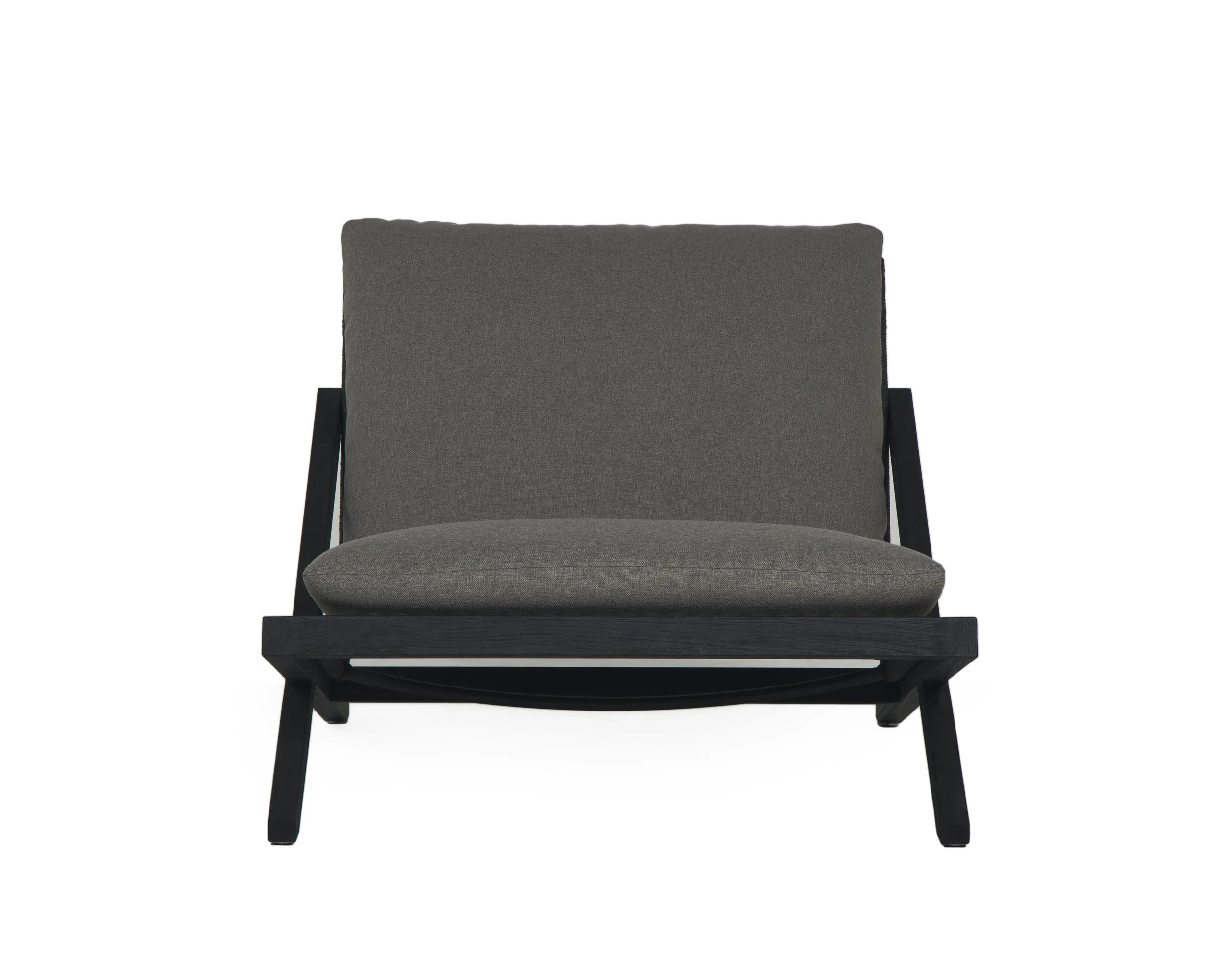 Bari Lounge Chair - Charcoal - Gracebay Grey - Image 2