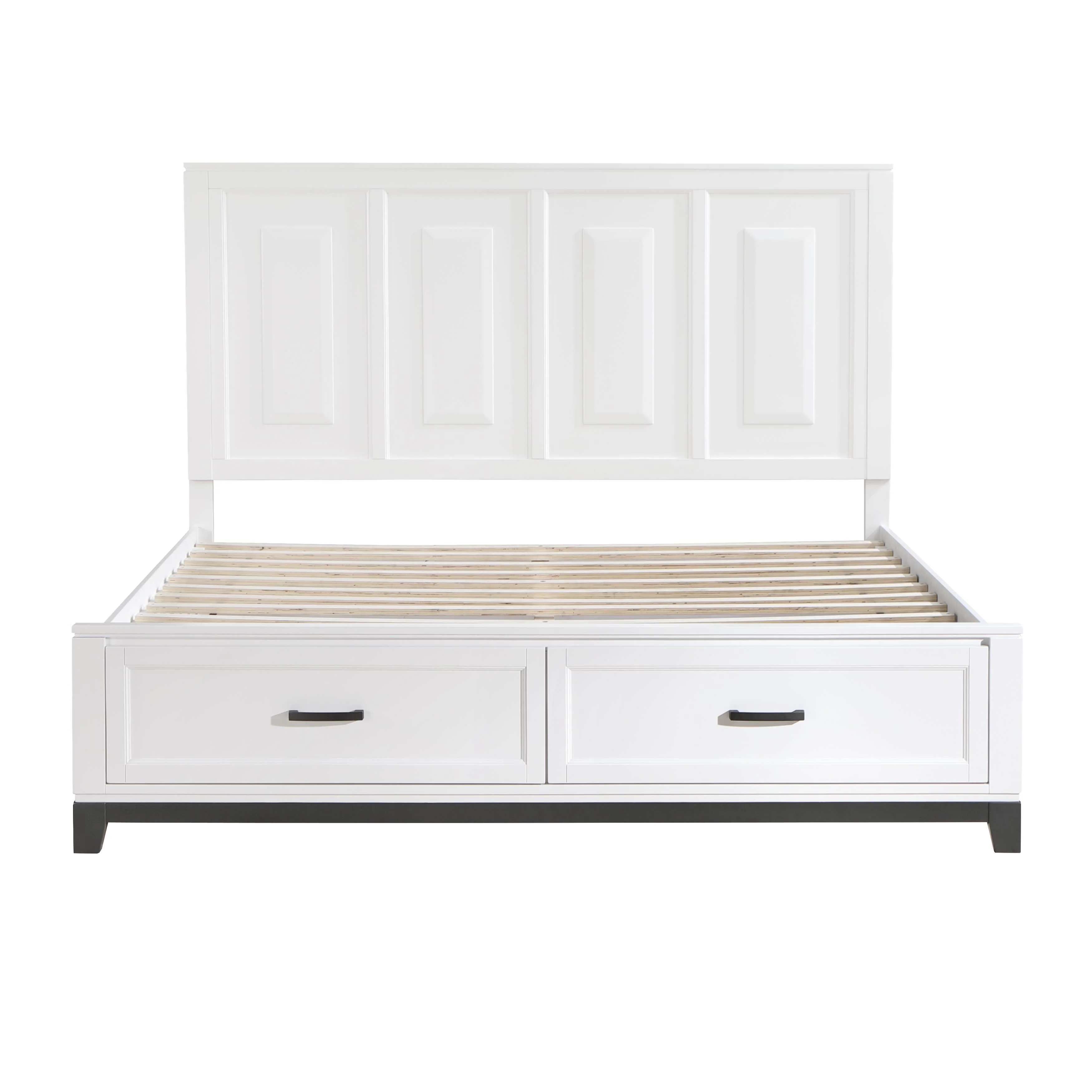 Homelegance Garretson 1450WHK-1EK* Eastern King Platform Bed with Footboard Storage - Image 2