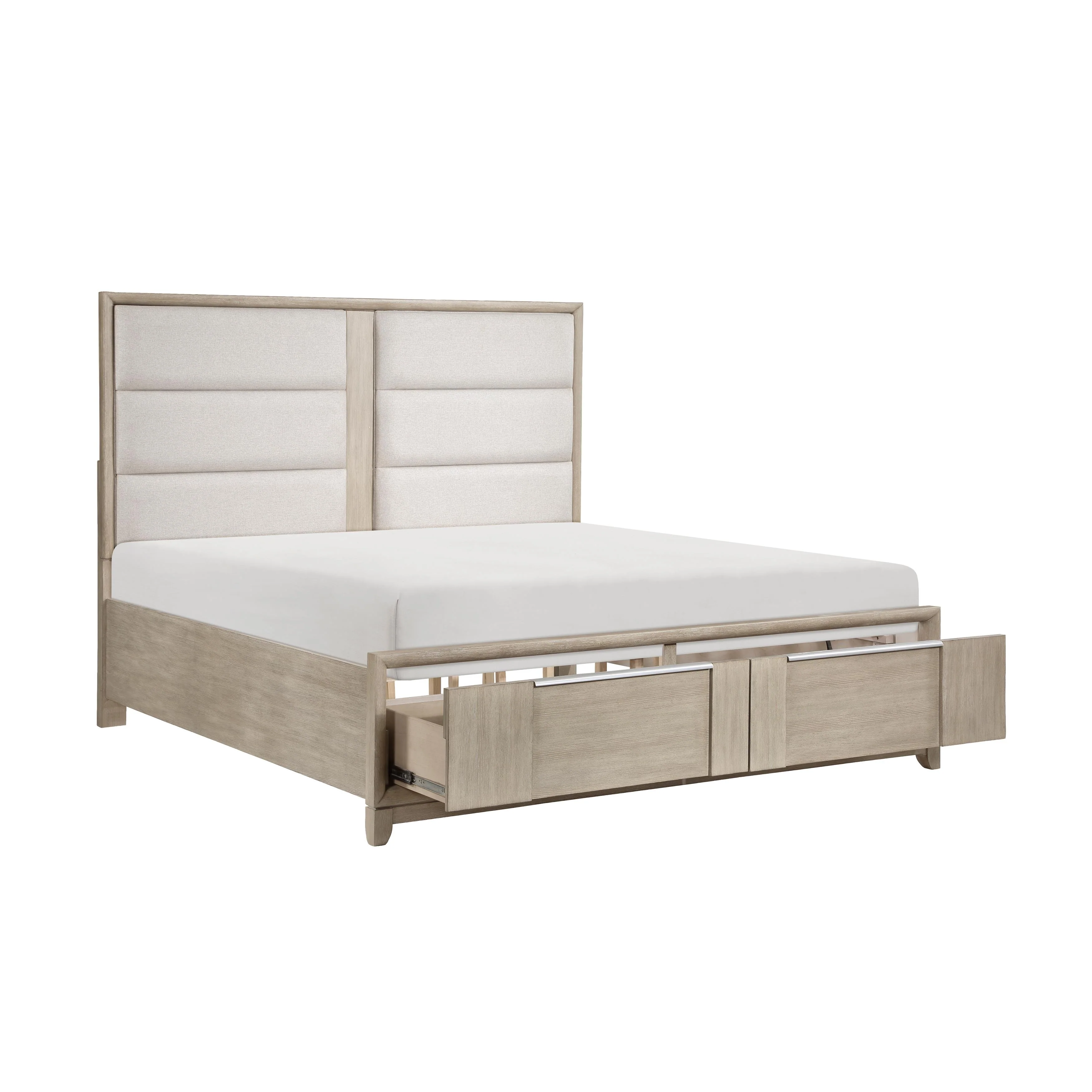 Homelegance McKewen 1820NK-1EK* Eastern King Platform Bed with Footboard Storage - Image 3