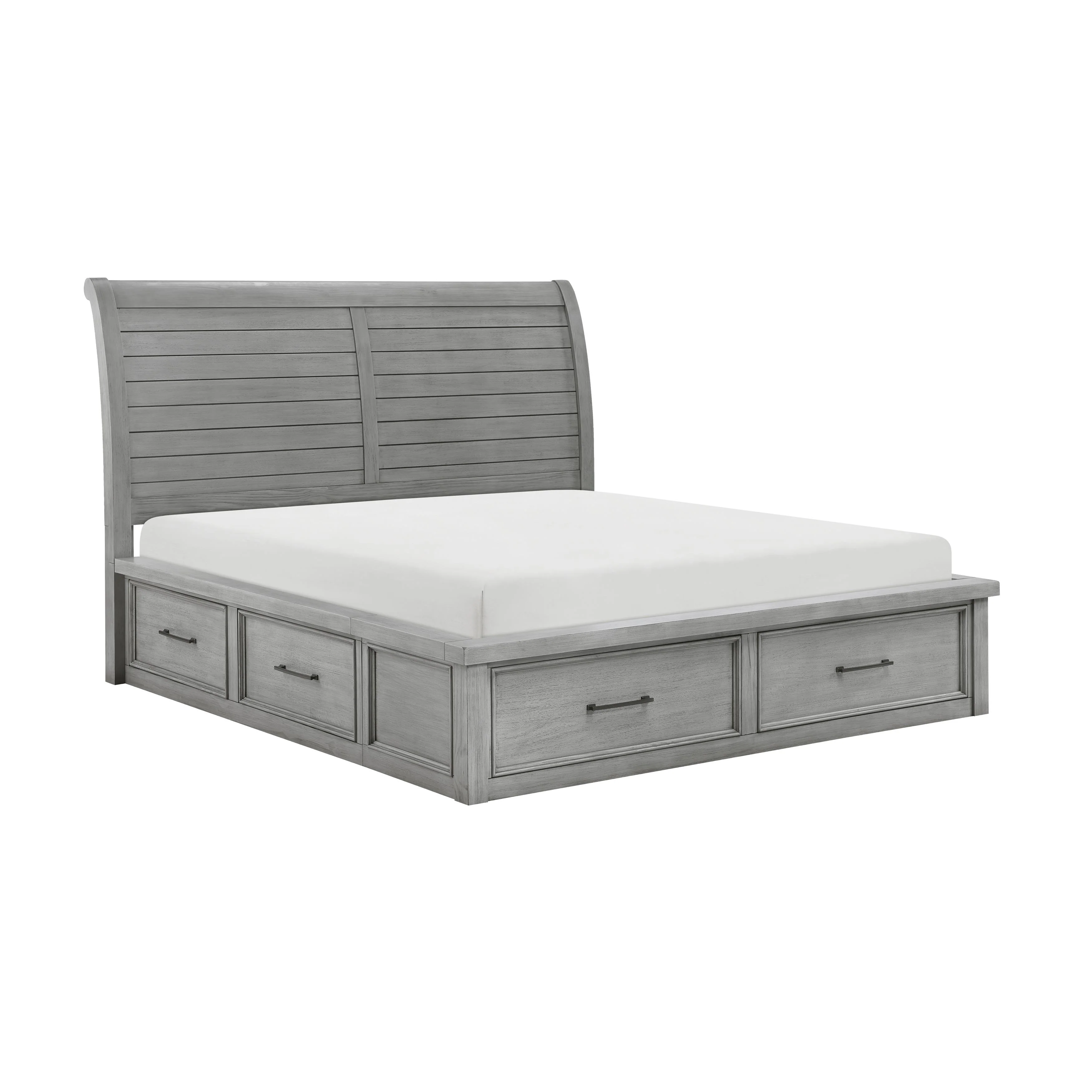 Homelegance Logandale 1559DGK-1EK* Eastern King Platform Bed with Storage Footboard and Side Rails - Image 3