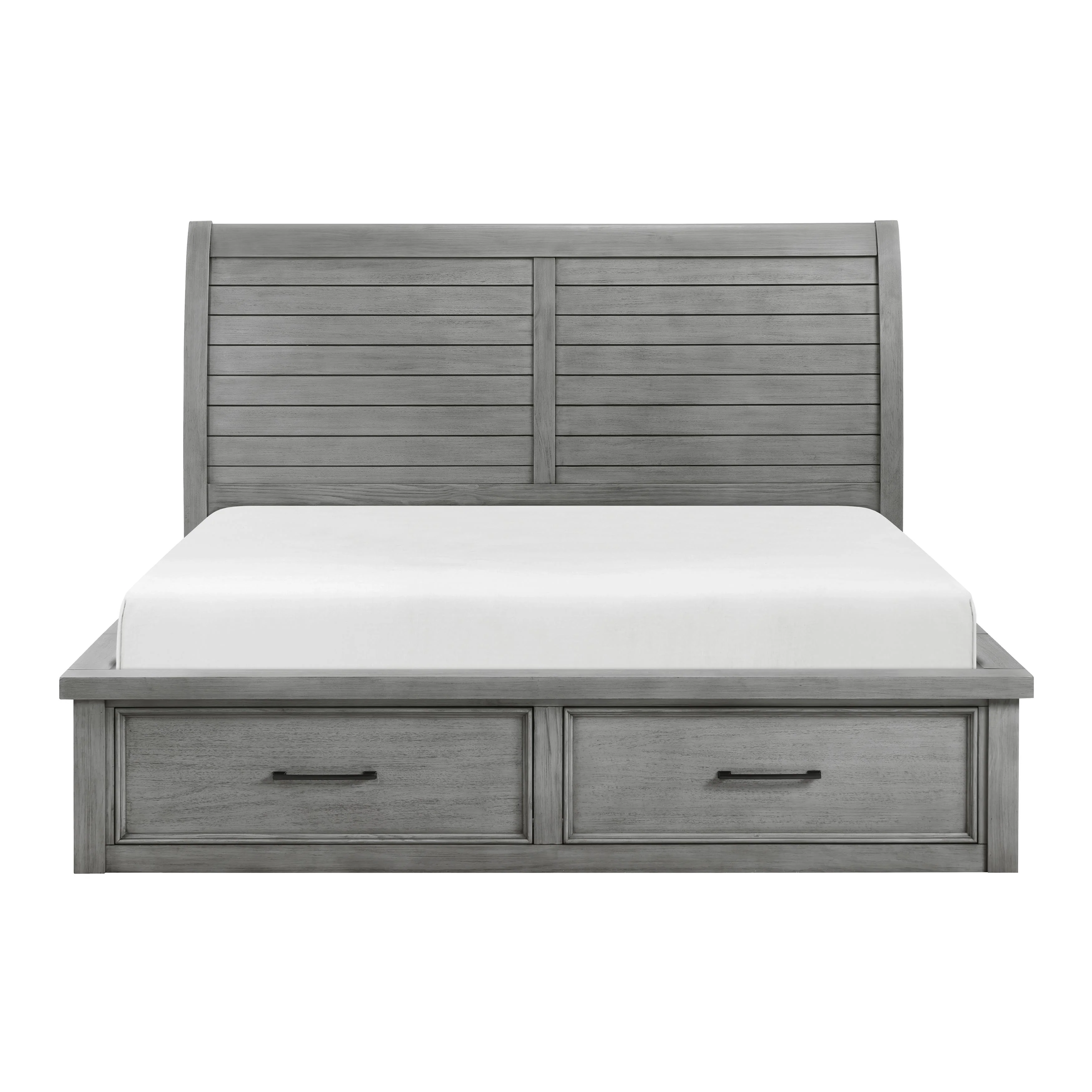 Homelegance Logandale 1559DG-1* Queen Platform Bed with Storage Footboard and Side Rails - Image 1
