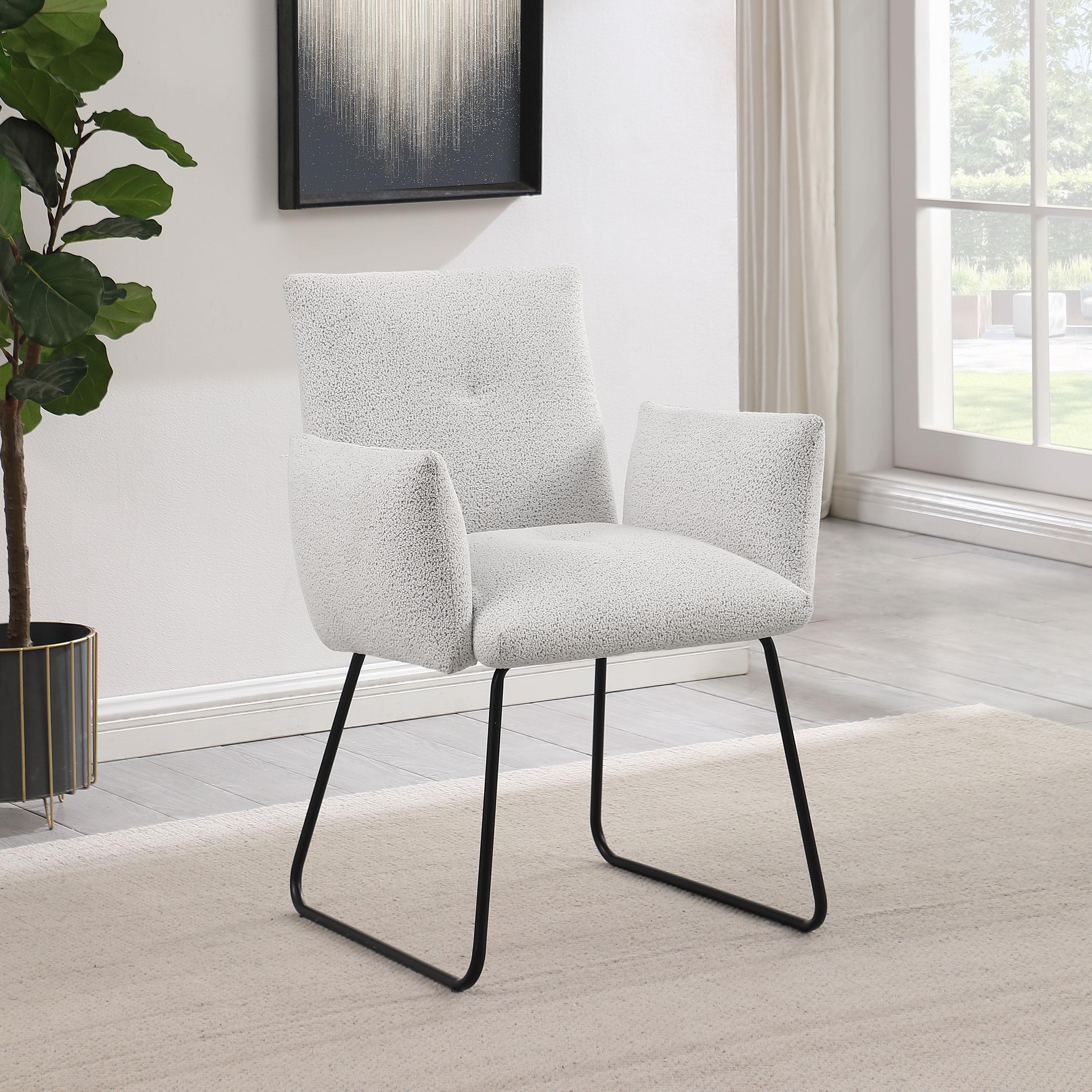Coaster Furniture Ackland 108492 pholstered Dining Side Chair - Light Grey - Image 2