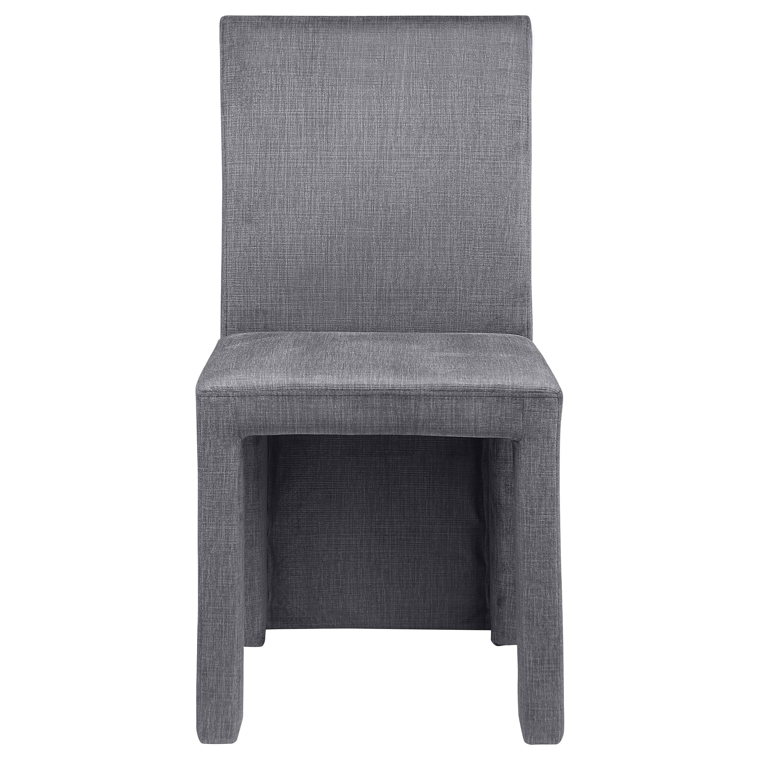 Coaster Furniture Tordera 108512 Velvet Upholstered Dining Side Chair - Grey - Image 3