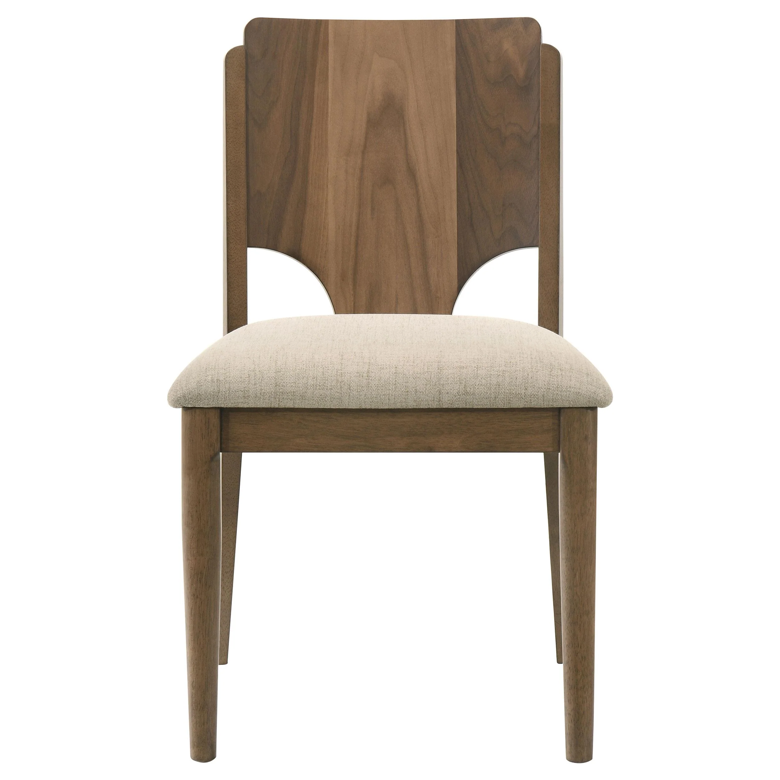 Coaster Furniture Crestmore 108572 Dining Chair - Upholstered Seat Walnut - Image 3