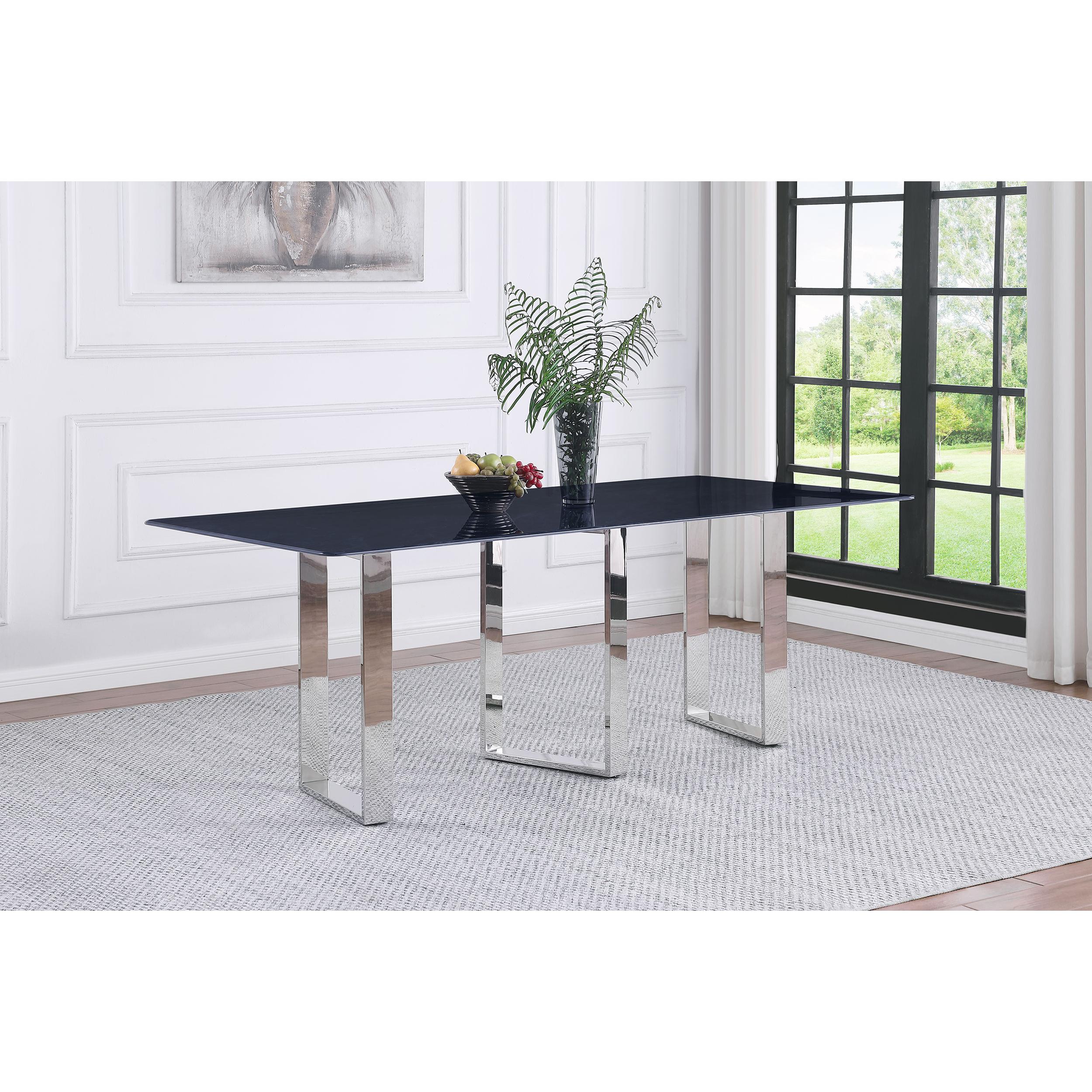 Coaster Furniture Desden 109361 79-inch Rectangular Sintered Stone Dining Table - Grey - Image 2