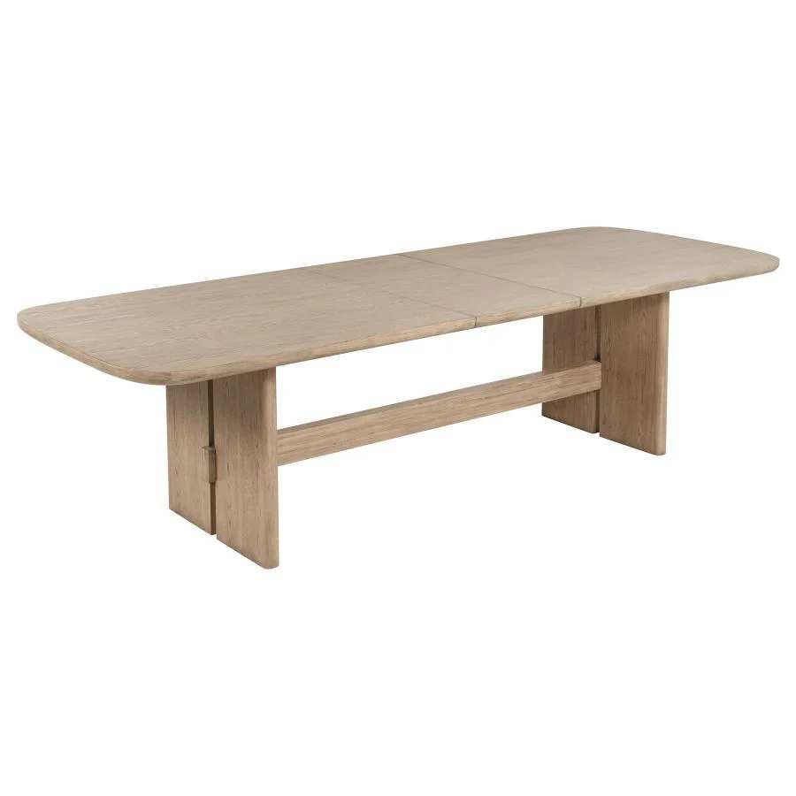 Coaster Furniture Kailani 109381 110-inch Rectangular Wood Dining Table – Beige Oak