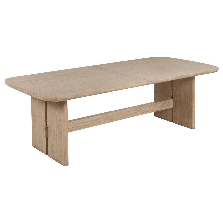 Coaster Furniture Kailani 109381 110-inch Rectangular Wood Dining Table - Beige Oak - Image 2