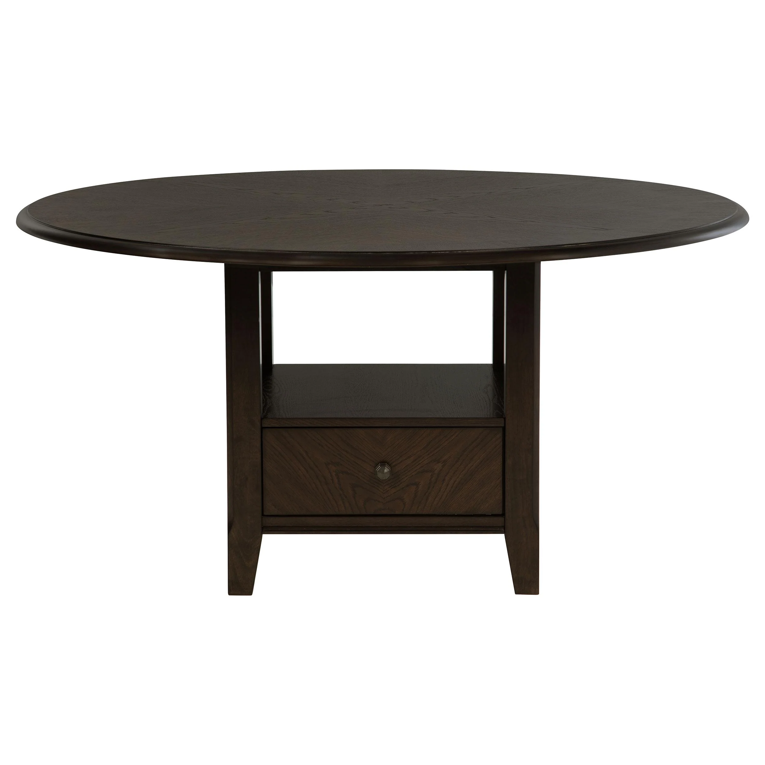 Coaster Furniture Twyla 115100 60-inch Round Dining Table with Drawer - Dark Cocoa - Image 3