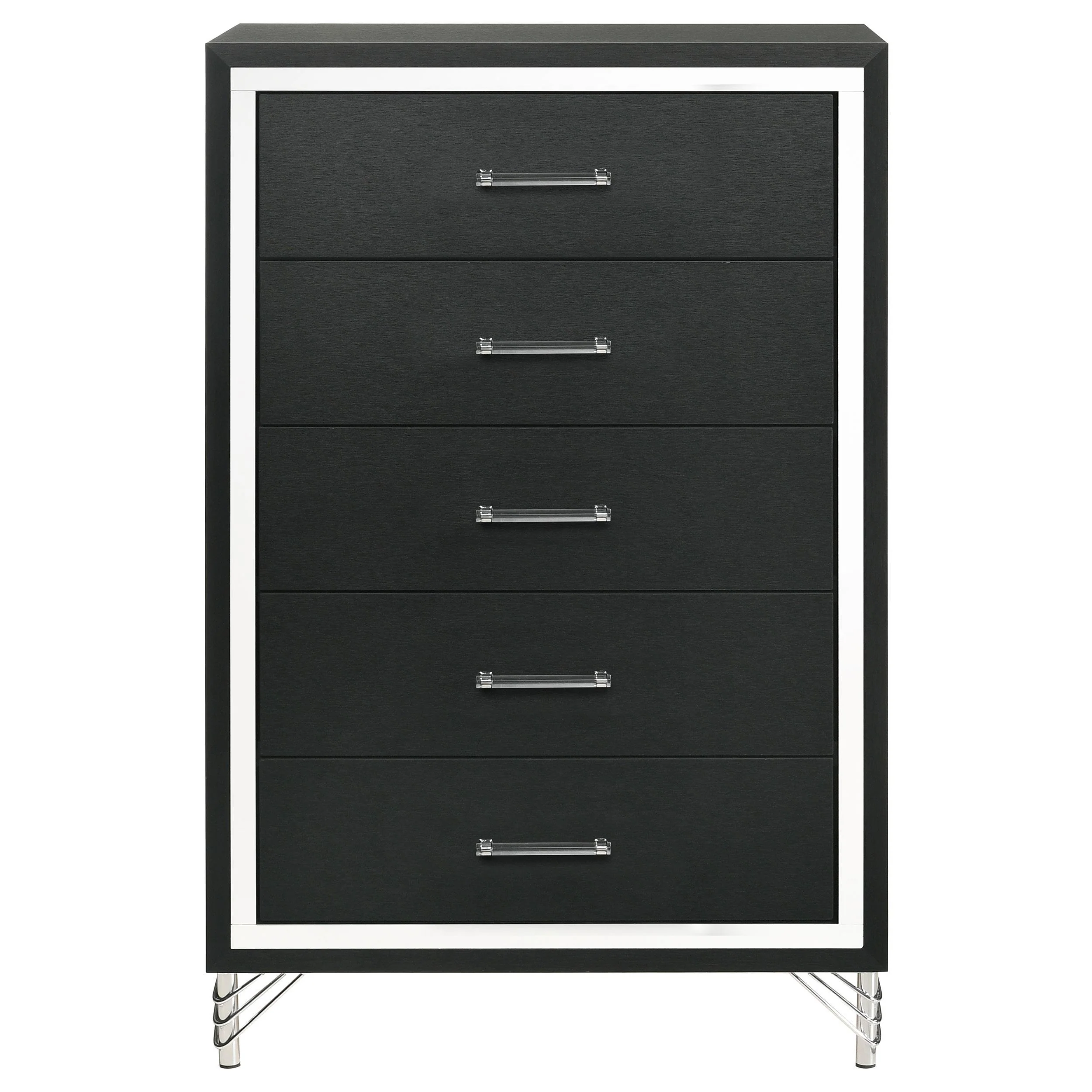 Coaster Furniture Lucia 224995 5-Drawer Bedroom Chest of Drawers - Black - Image 3