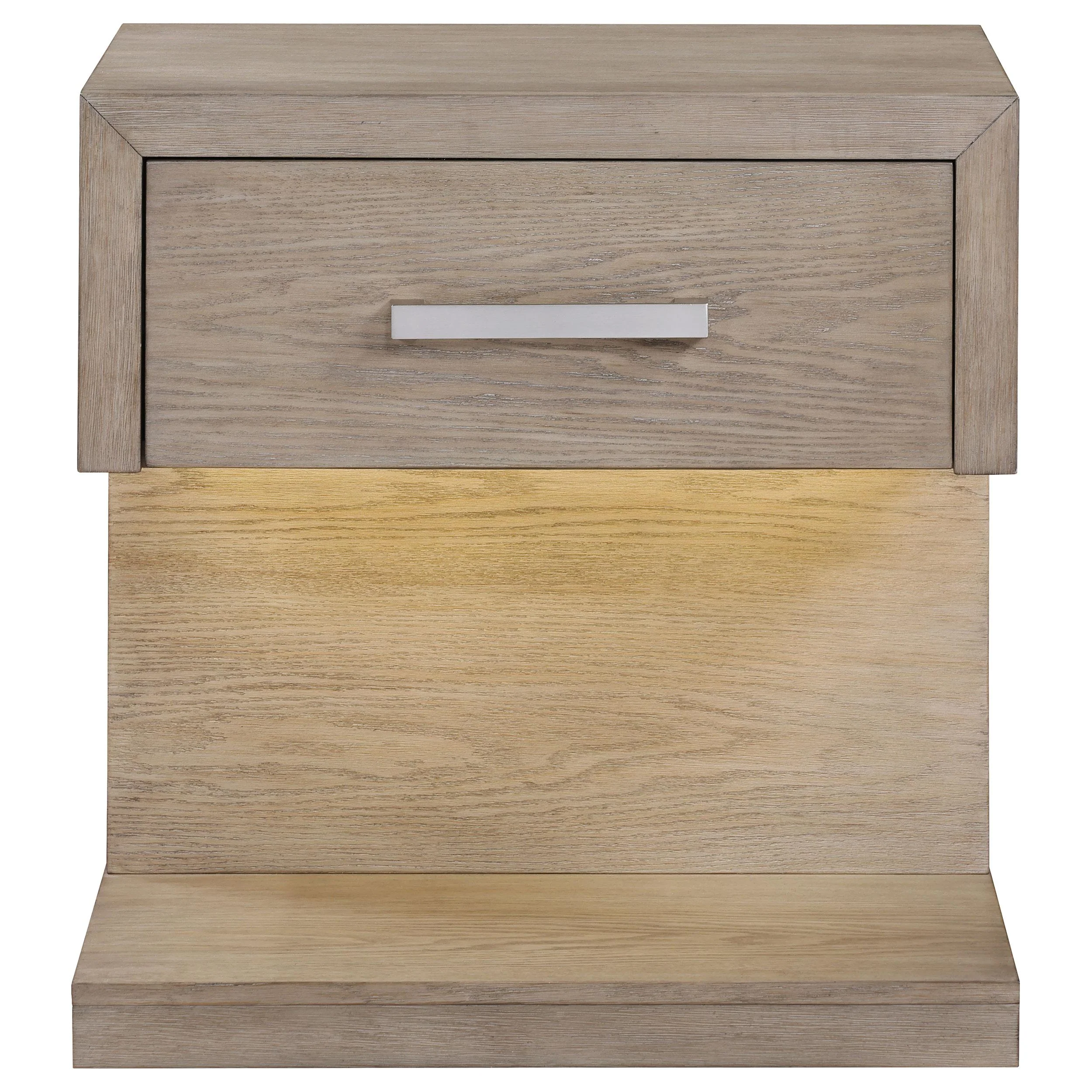 Coaster Furniture Kenora 224852 1-Drawer Nightstand Bedside Table - Barley Brown - Image 3