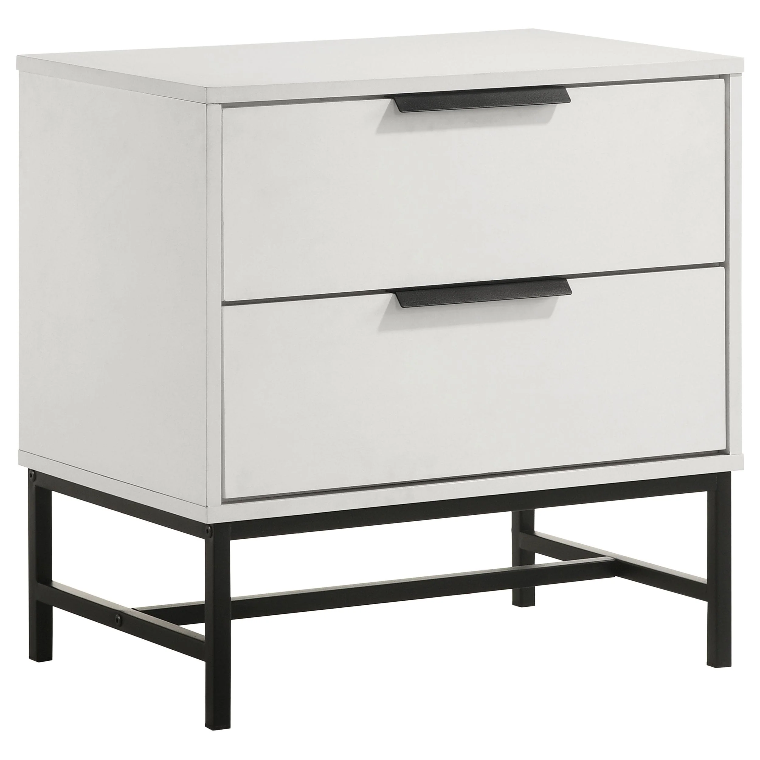 Coaster Furniture Sonora 224862 2-Drawer Nightstand Bedside Table - White - Image 1