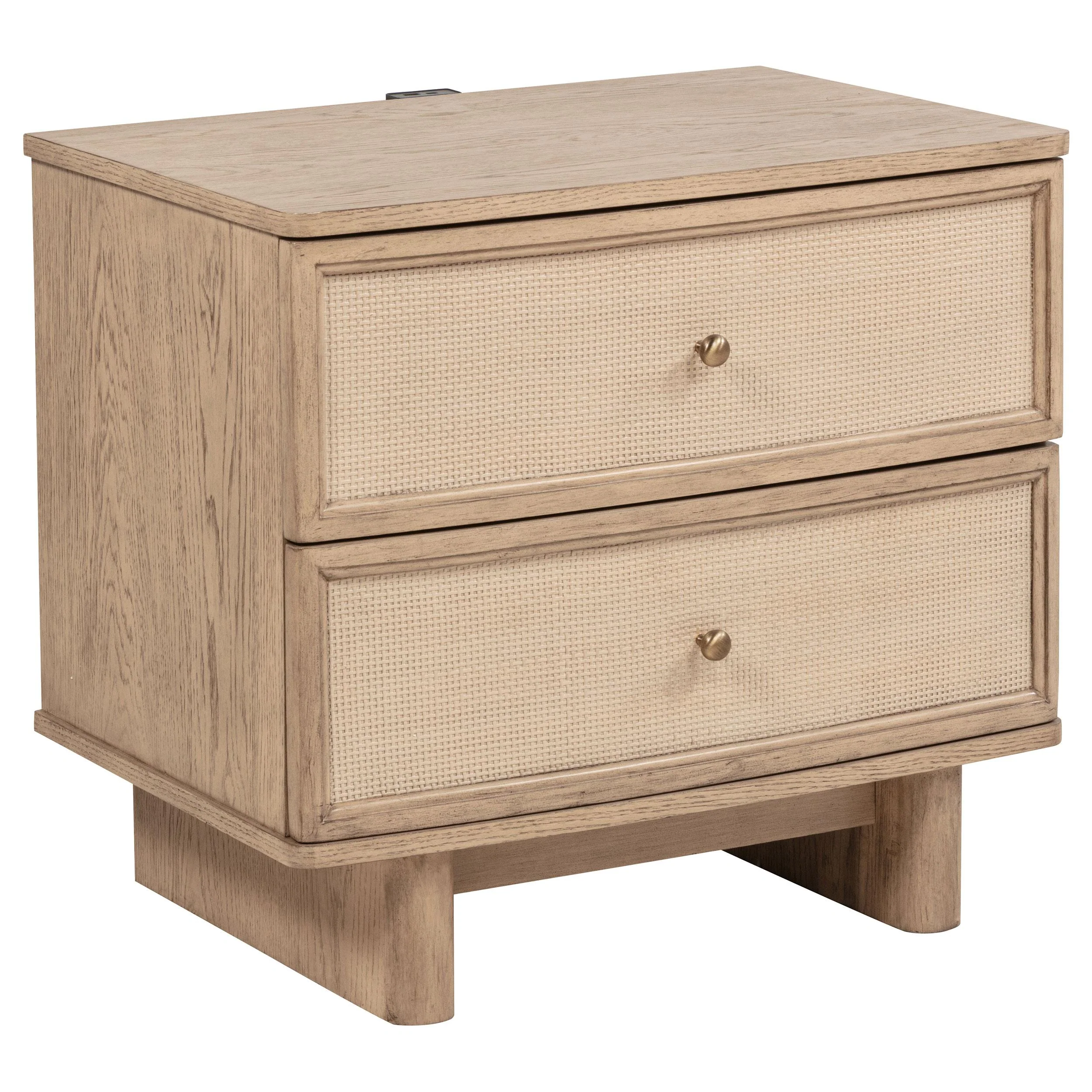 Coaster Furniture Kailani 225042 2-Drawer Nightstand Bedside Table - Beige Oak - Image 1