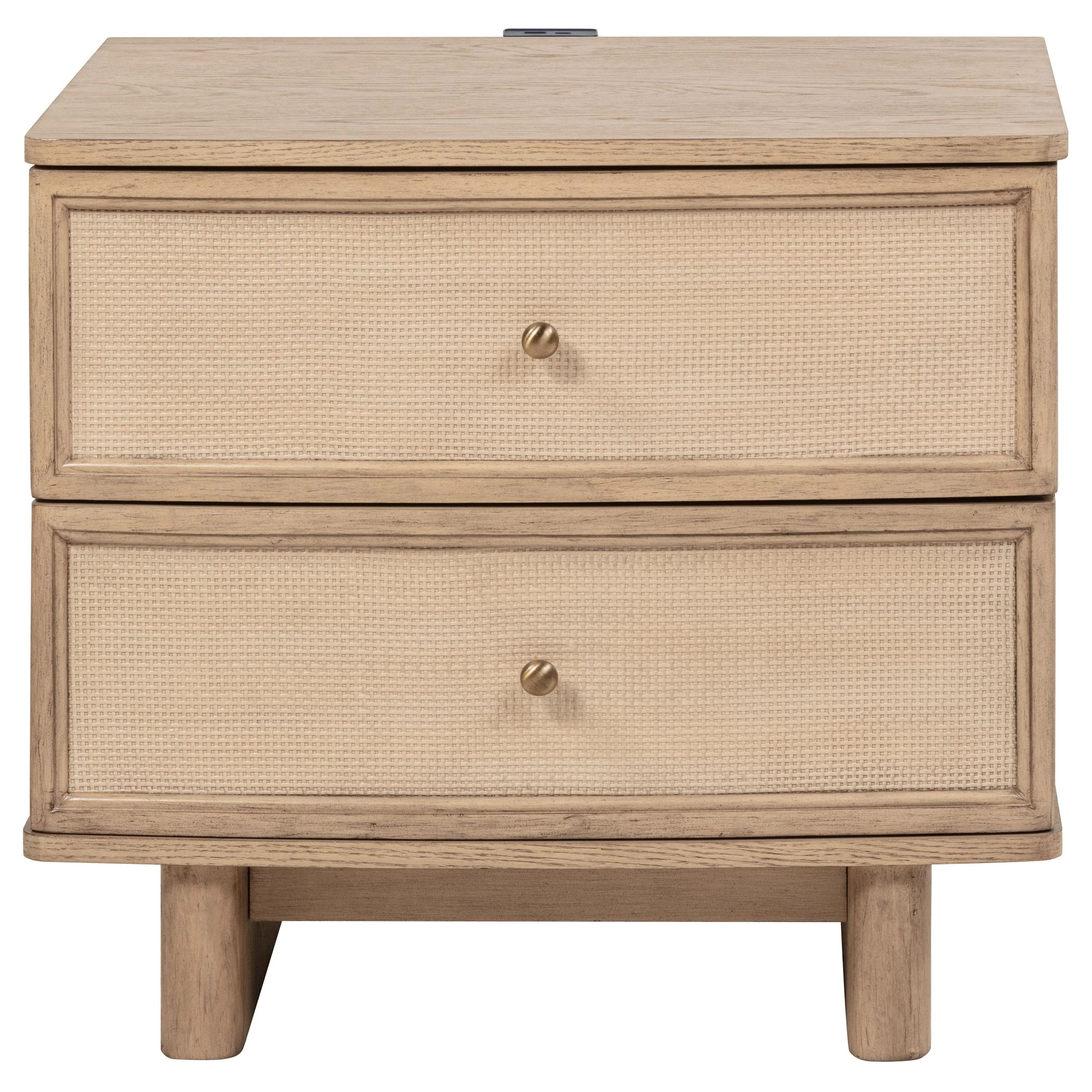 Coaster Furniture Kailani 225042 2-Drawer Nightstand Bedside Table - Beige Oak - Image 3