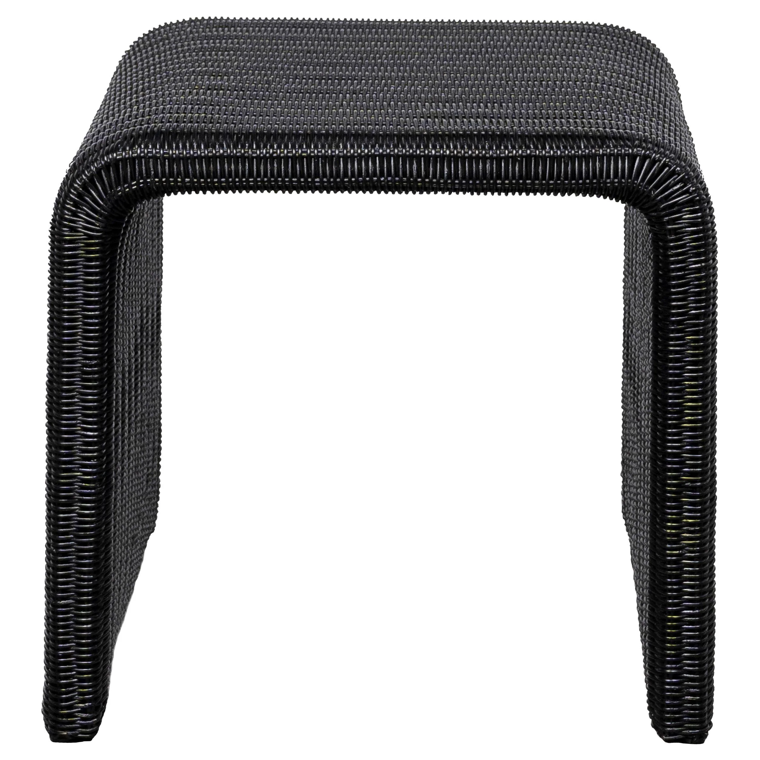 Coaster Furniture Cahya 708517 Woven Rattan Square End Table - Black - Image 3