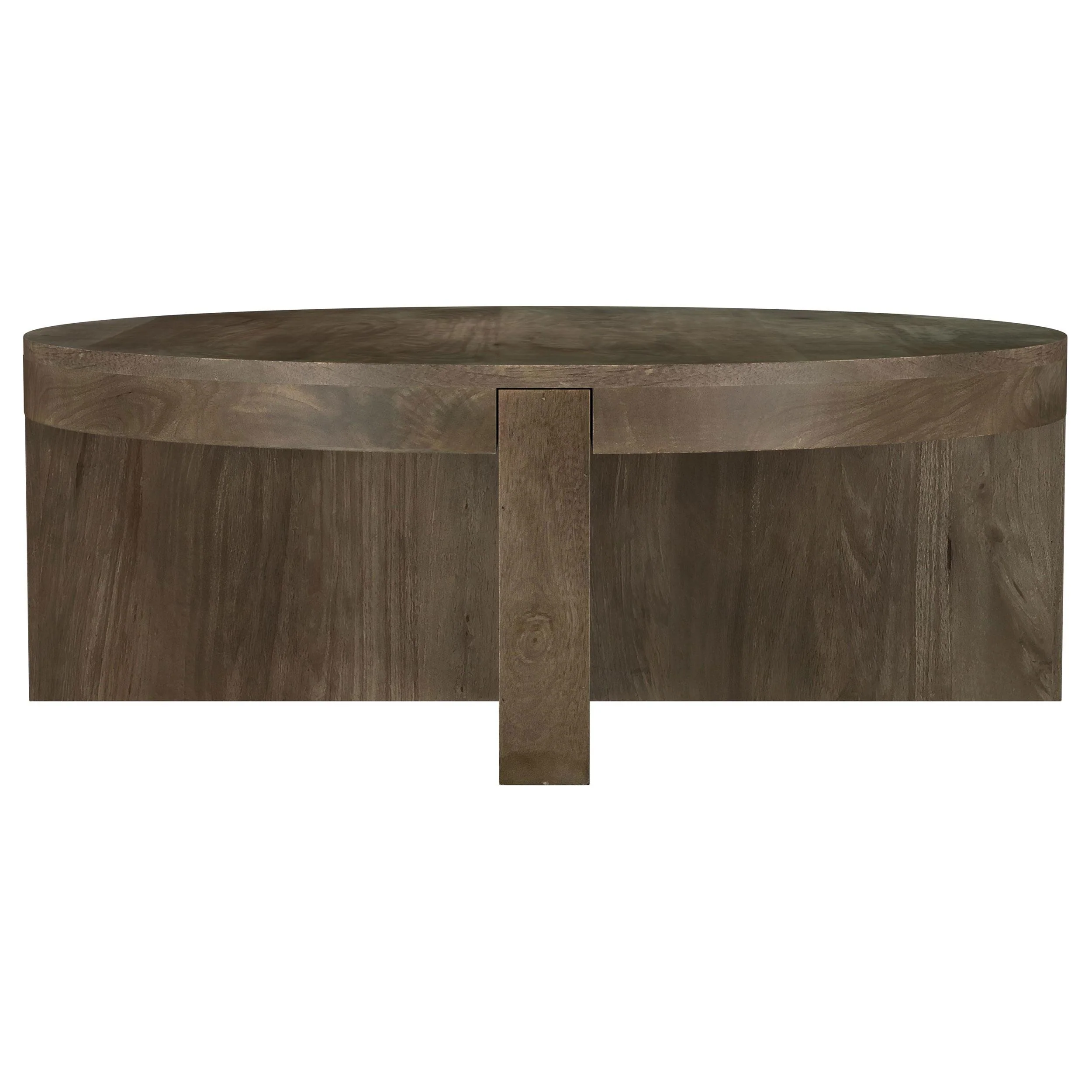 Coaster Furniture Kinkaid 710138 Round Solid Mango Wood Coffee Table – Brown