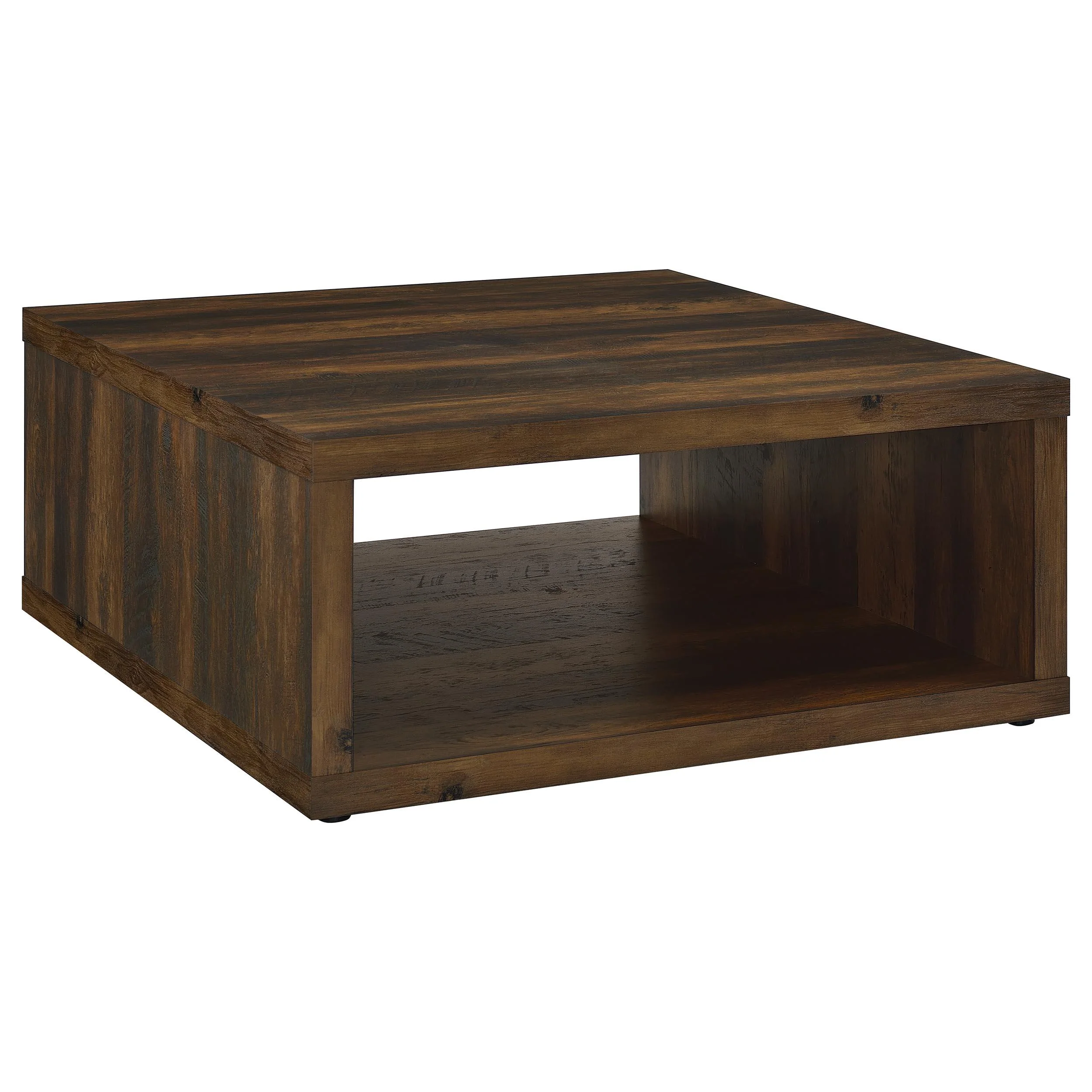 Coaster Furniture Frisco 710508 Square Engineered Wood Coffee Table – Dark Pine