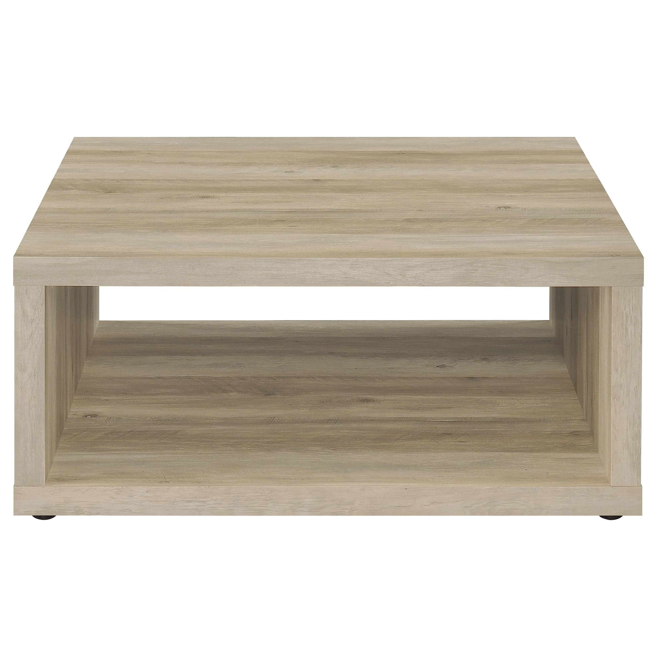 Coaster Furniture Frisco 710518 Square Engineered Wood Coffee Table - Distressed Pine - Image 3