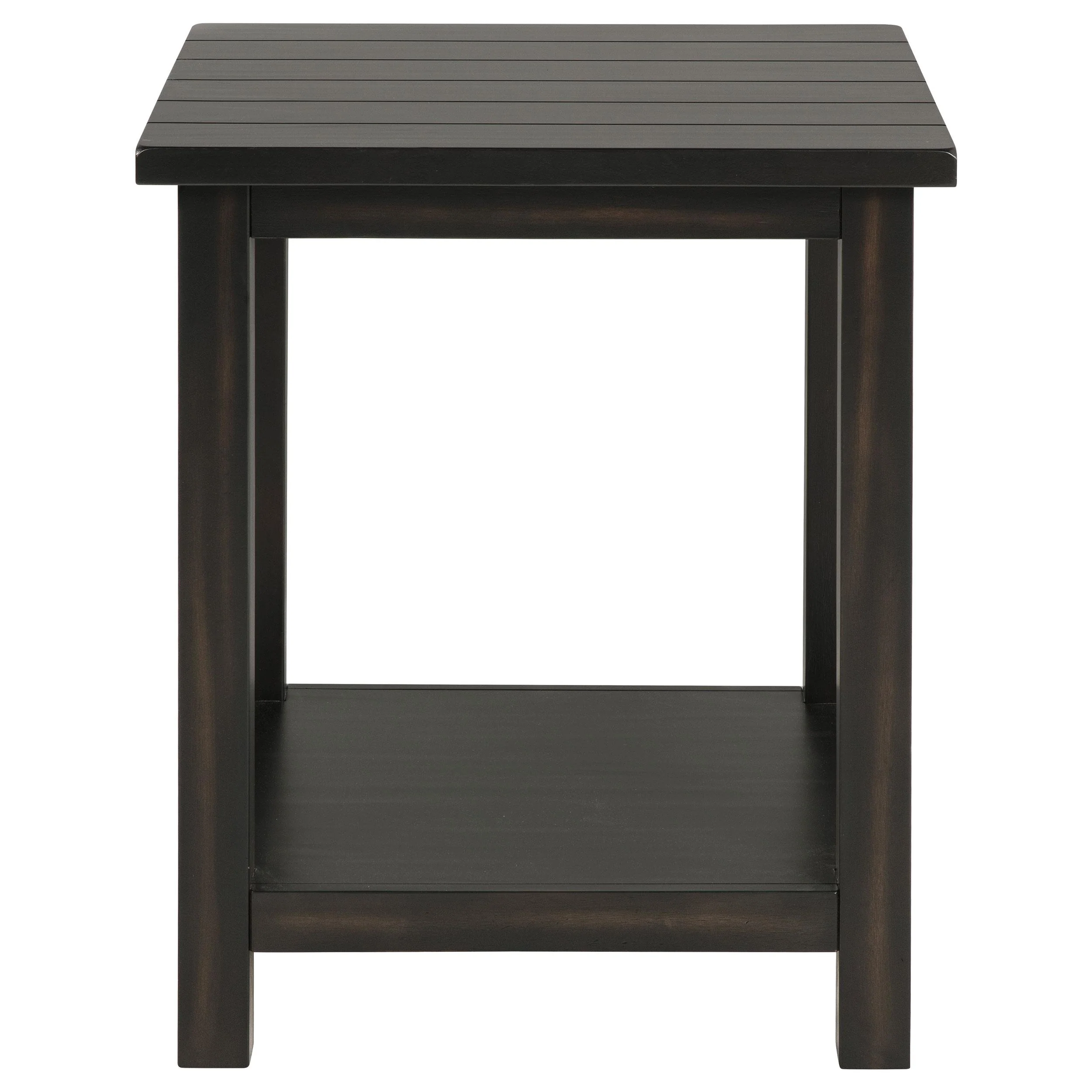 Coaster Furniture Payne 710566 Wood End Table with Shelf - Distressed Java - Image 2