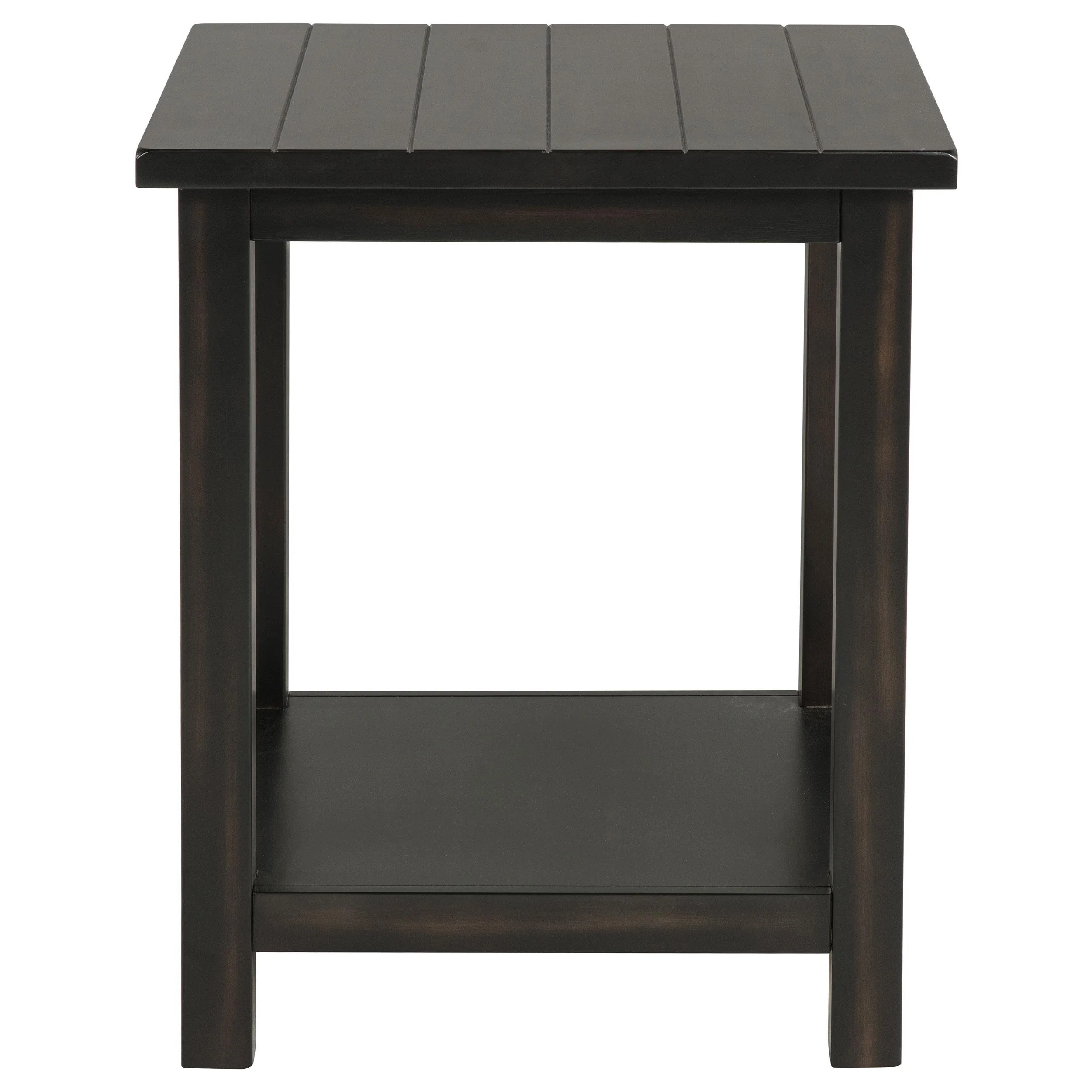 Coaster Furniture Payne 710566 Wood End Table with Shelf - Distressed Java - Image 3