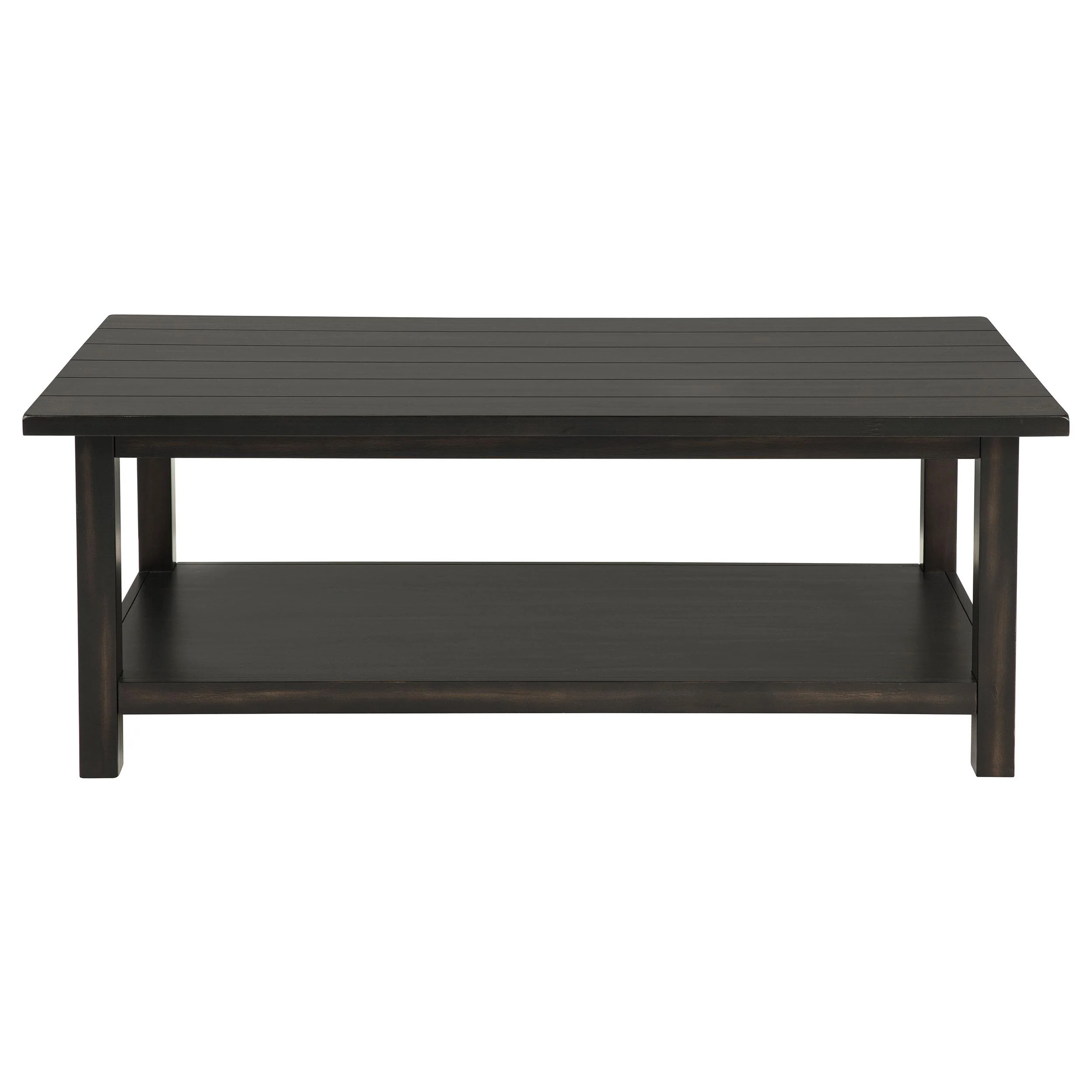 Coaster Furniture Payne 710568 Wood Coffee Table with Shelf - Distressed Java - Image 2