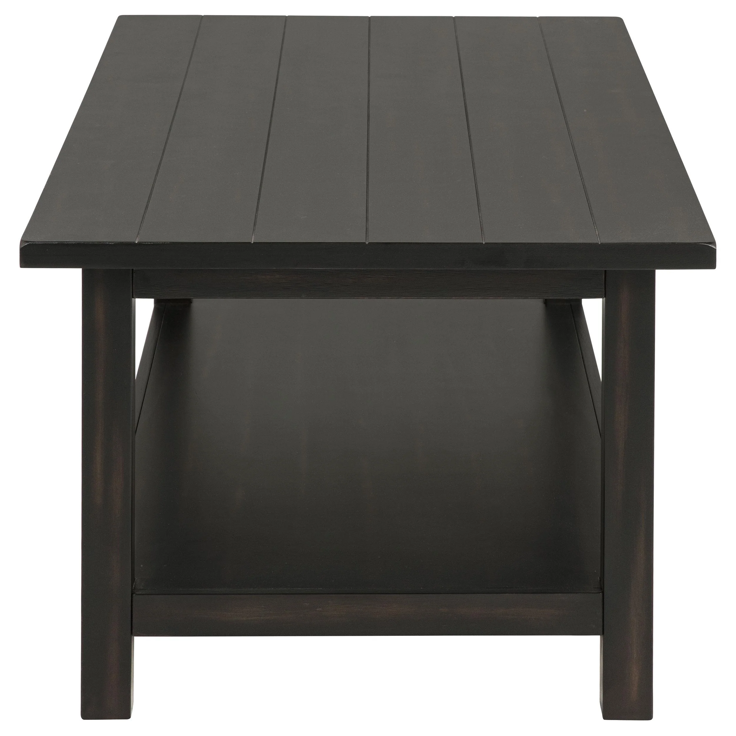 Coaster Furniture Payne 710568 Wood Coffee Table with Shelf - Distressed Java - Image 3