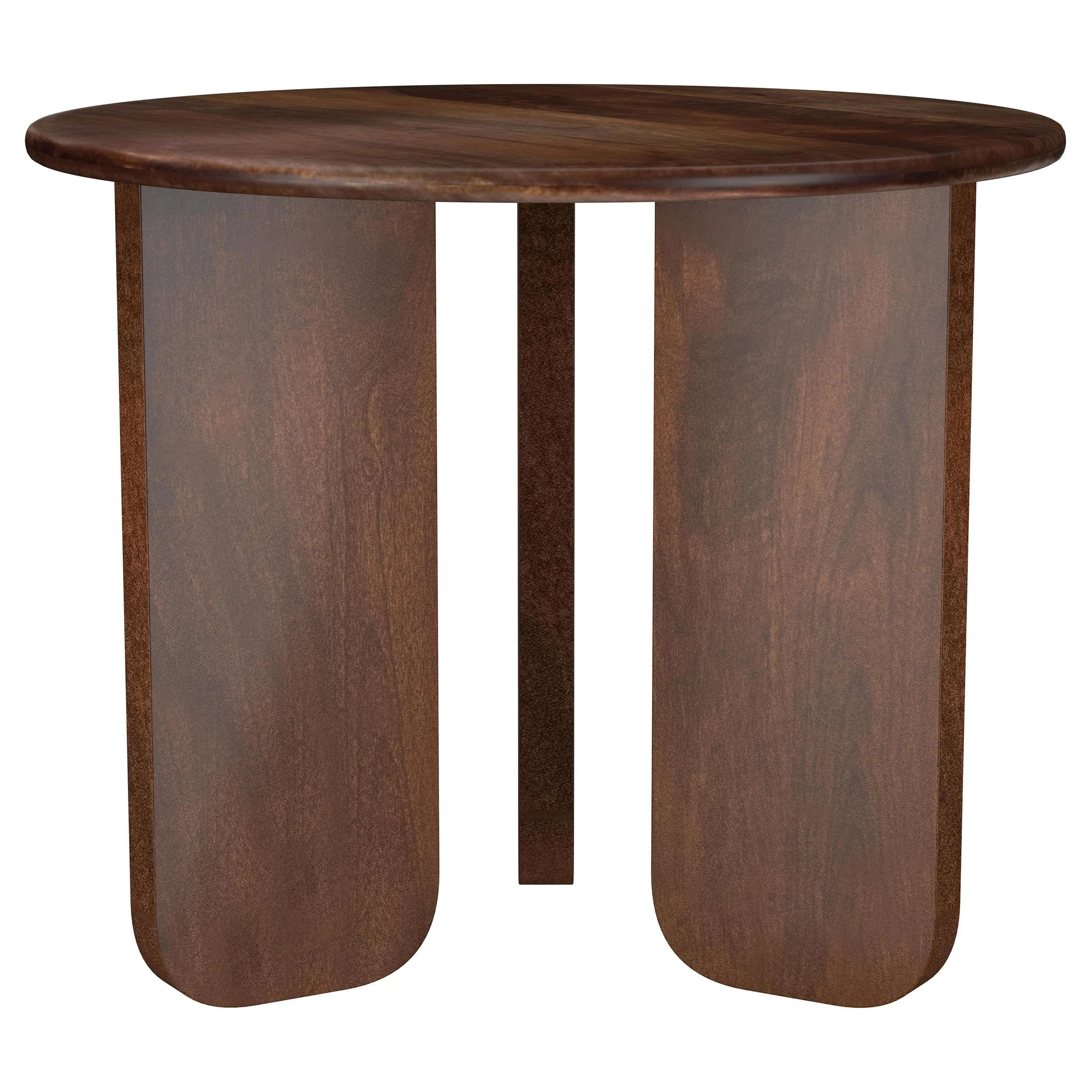 Coaster Furniture Dale 721997 Round Solid Mango Wood Side End Table – Brown